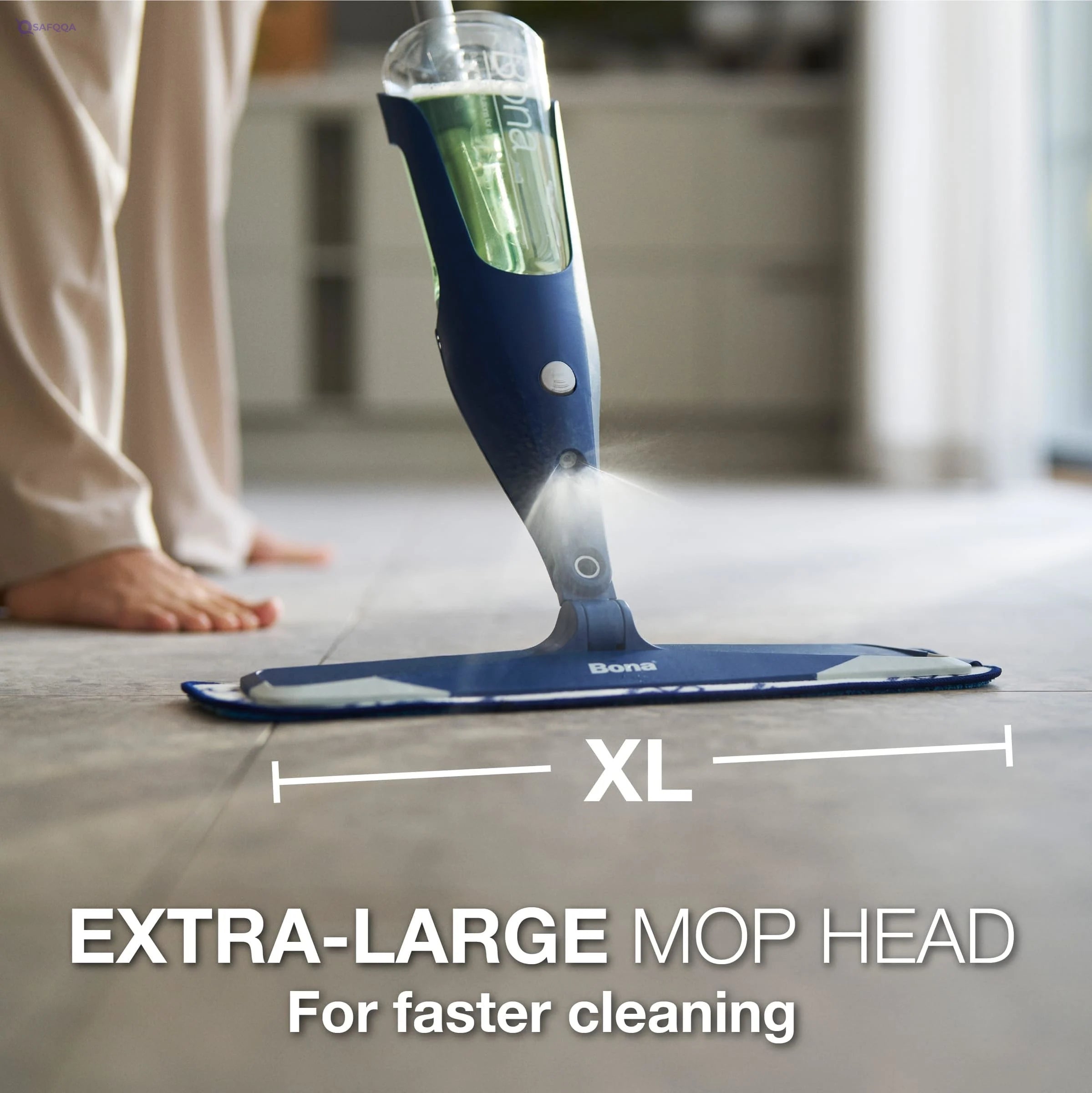 Bona Premium Spray Mop with Bona Multi-Surface Floor Cleaner Concentrate, for Stone Tile Laminate & Vinyl - Safqqa