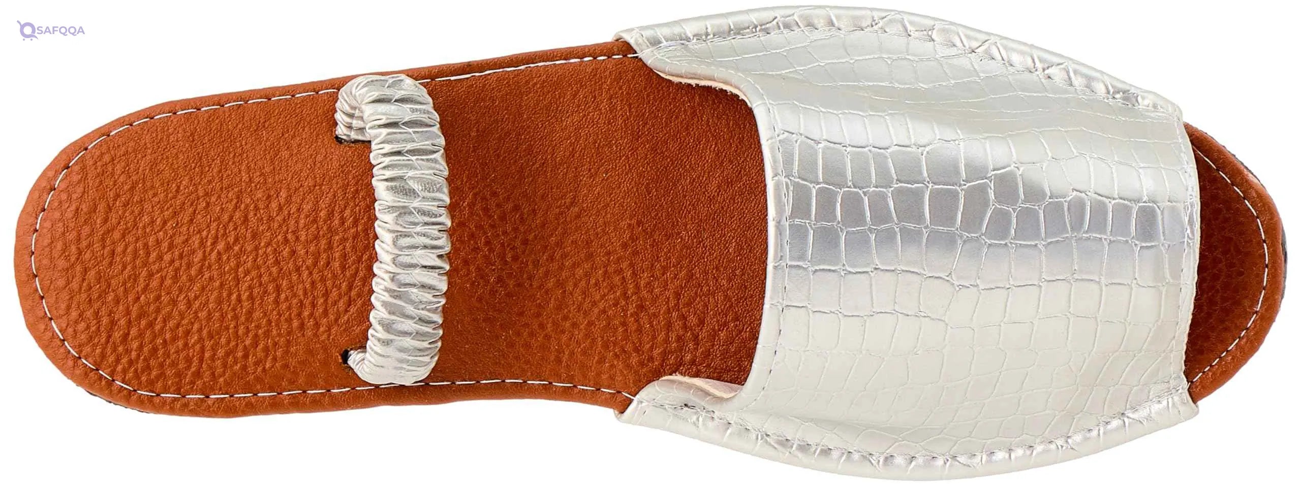 OX womens OX Faux Leather Slides For Women OX1036 Flip-Flop Perfect for effortless style throughout the day. - Safqqa