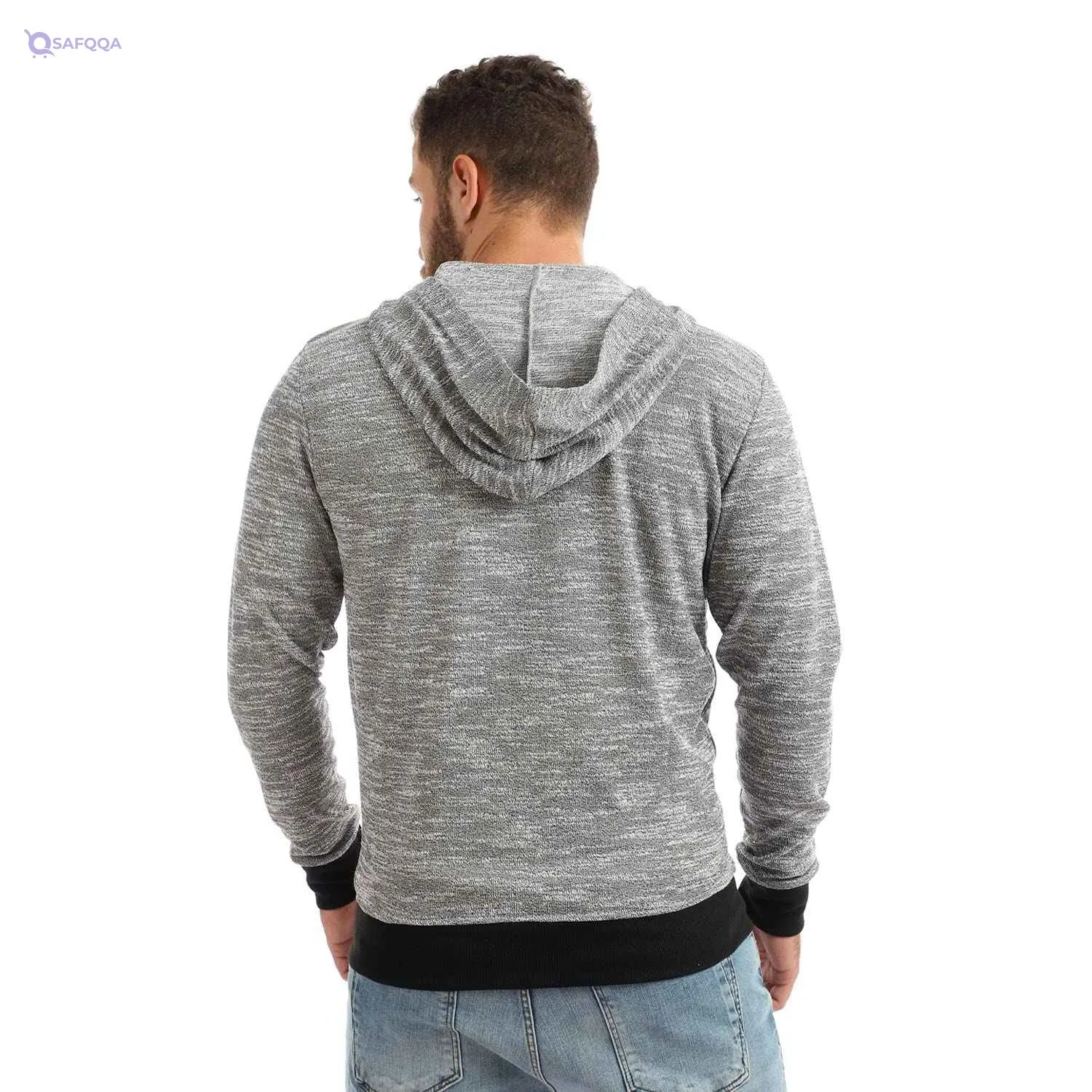 Off Cliff Zipper Jacket For Men,Two or more side pockets for secure storage of essentials or hand warming.. - Safqqa