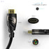 KabelDirekt 434 0.5m HDMI Cable 4K / Cord compatible with (HDMI 2.0a/b, 2.0, 1.4a, Cable, to HDMI, 4K@60HZ,1080p FullHD, UHD, Ultra HD, 3D, High Speed Ethernet - Safqqa