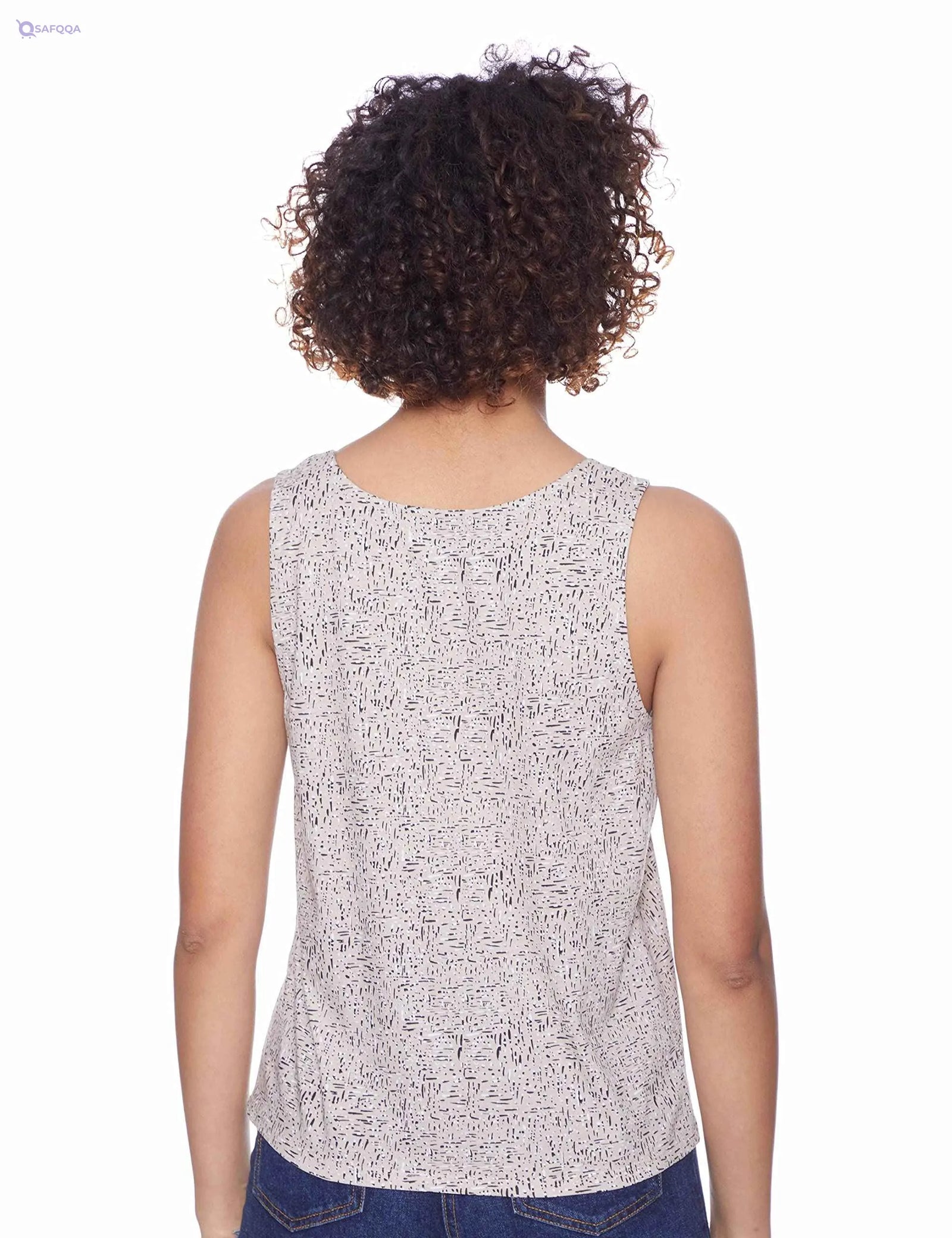 Matalan Women’s Patterned Sleeveless Round Neck Top – Casual & Stylish Look - Safqqa