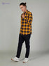 Slim Fit Chequered Shirt with Spread Collar and Long Sleeves - Safqqa Egypt
