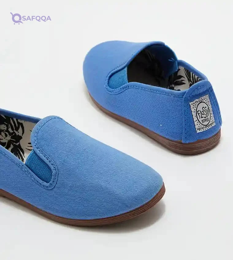 Round-Toe Flossy Shoes – Stylish & Comfortable Design - Safqqa