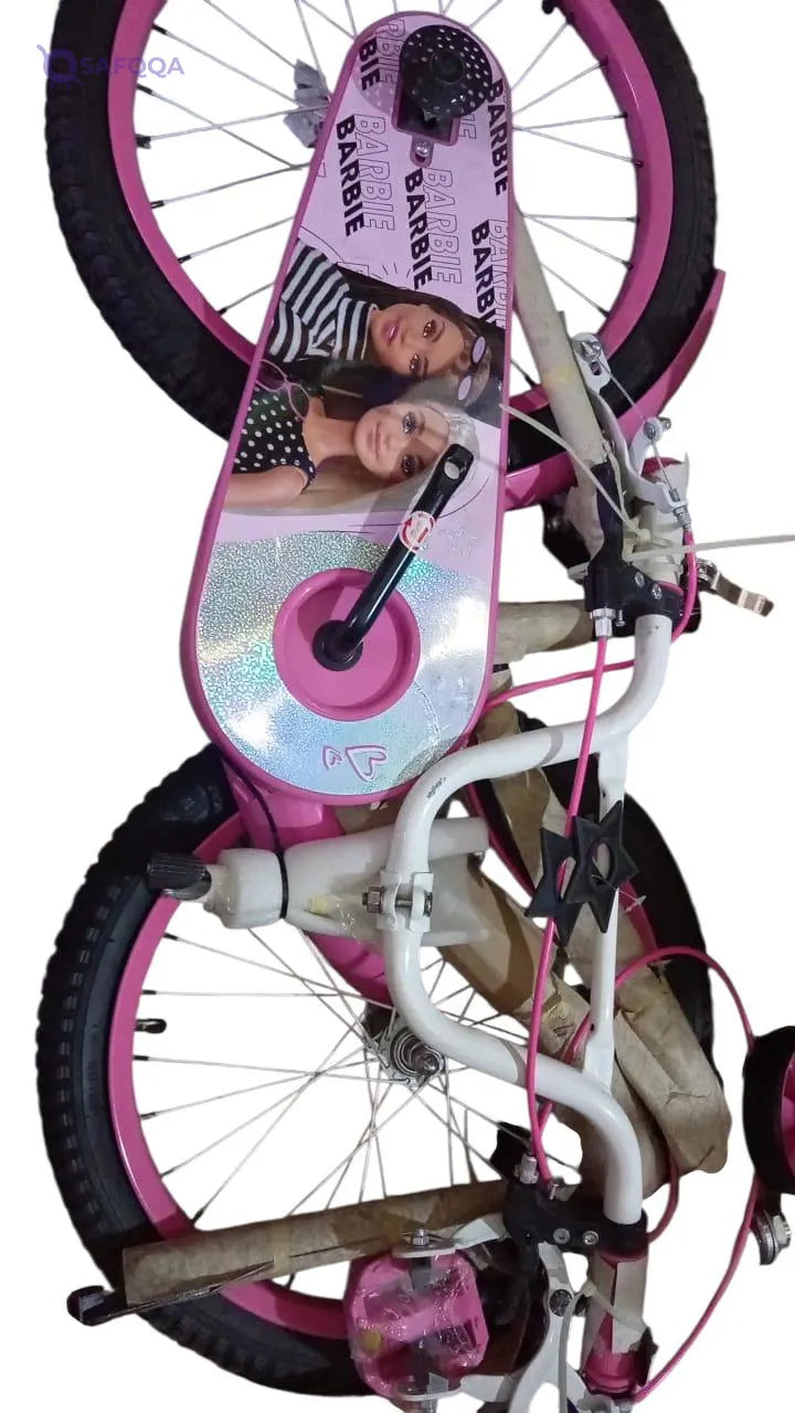 Spartan Bicycle for Kids Frozen Cars Princess Barbie Hot Wheels Character kids Bicycles | Little Children Girls With Training Wheels ( There are scratches and the box is damaged ) - Safqqa
