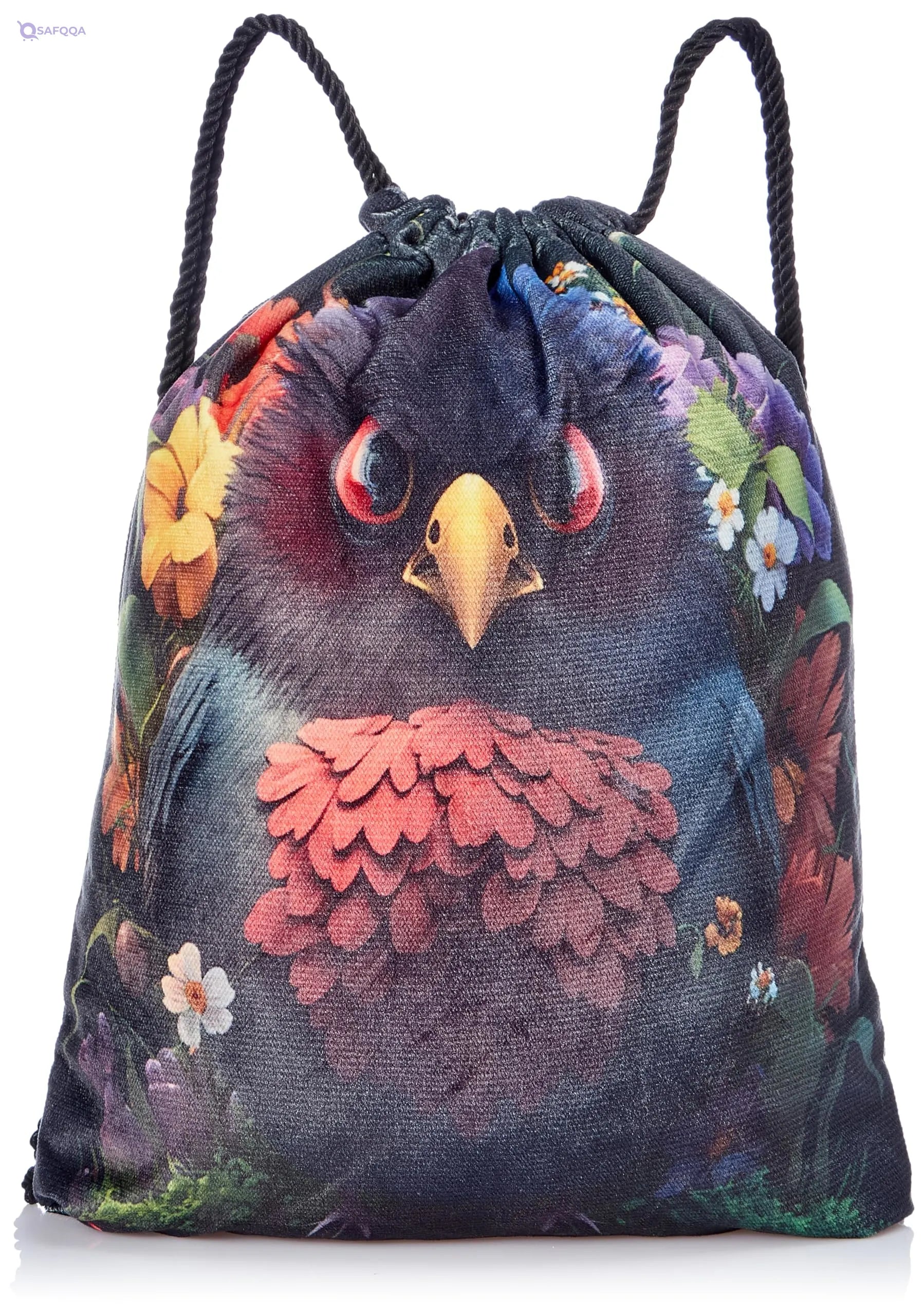 TAT DRAWSTRING BAG - 968, MultiColor, Large - Safqqa