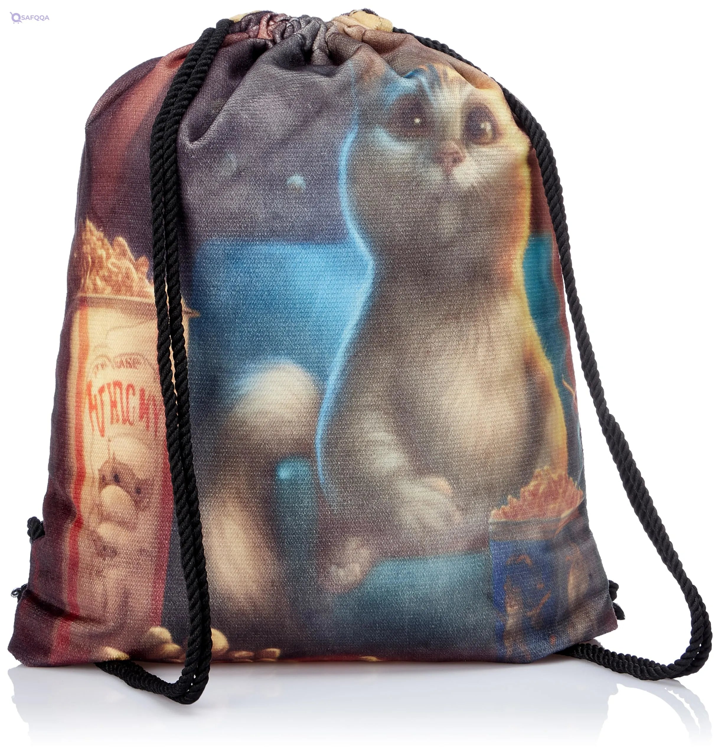 TAT DRAWSTRING BAG - 681, MultiColor, Large - Safqqa
