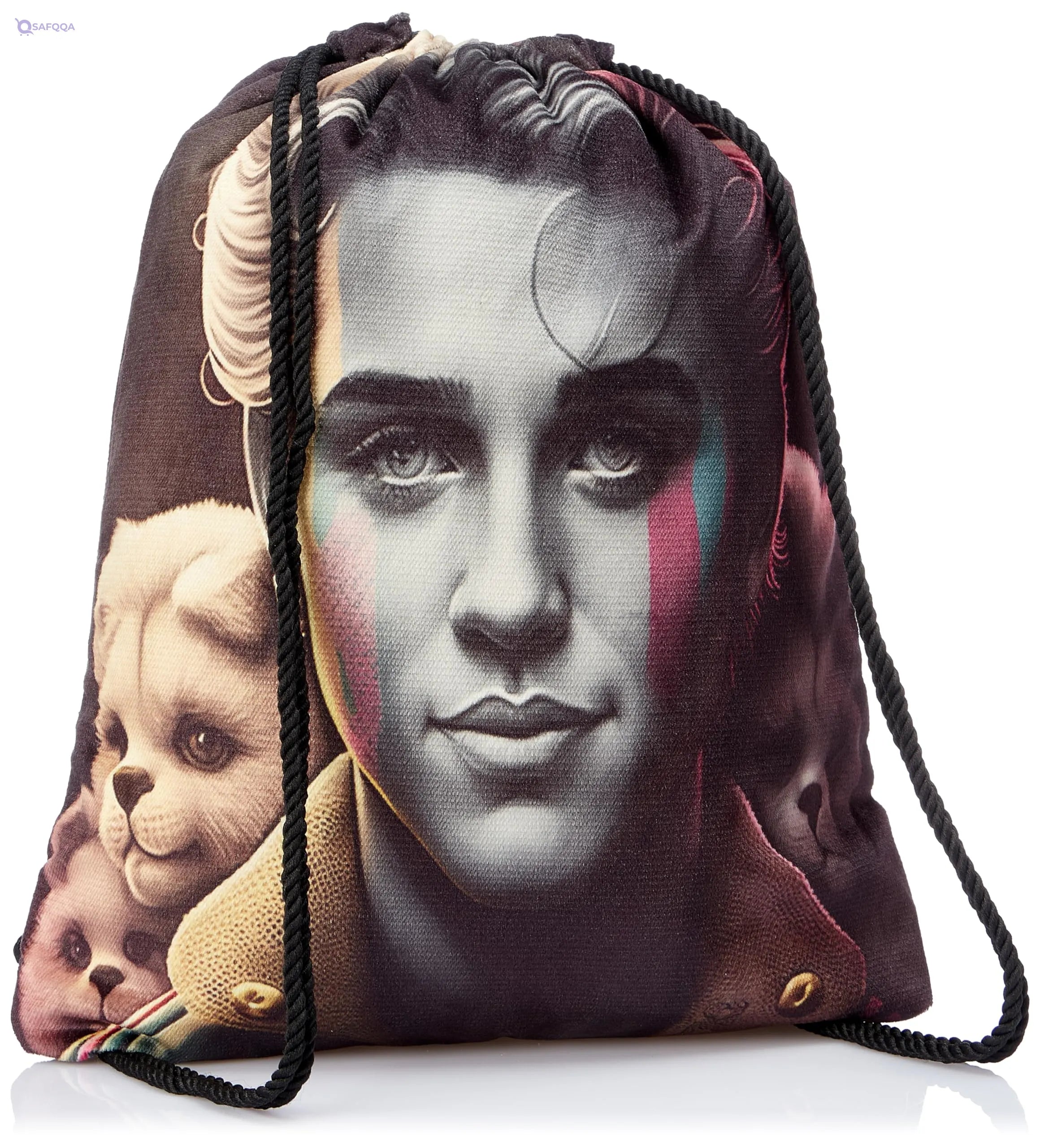 TAT DRAWSTRING BAG - 936, MultiColor, Large - Safqqa
