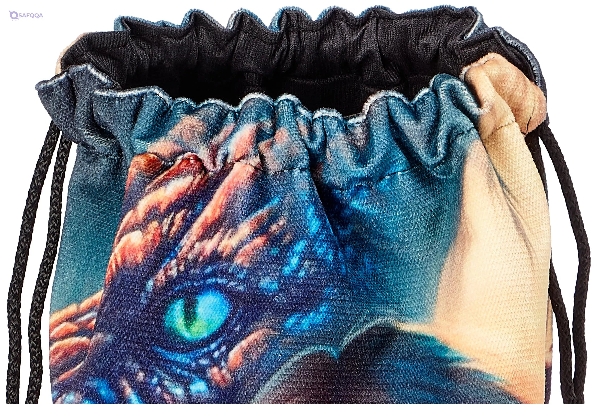 TAT DRAWSTRING BAG - 566, MultiColor, Large - Safqqa