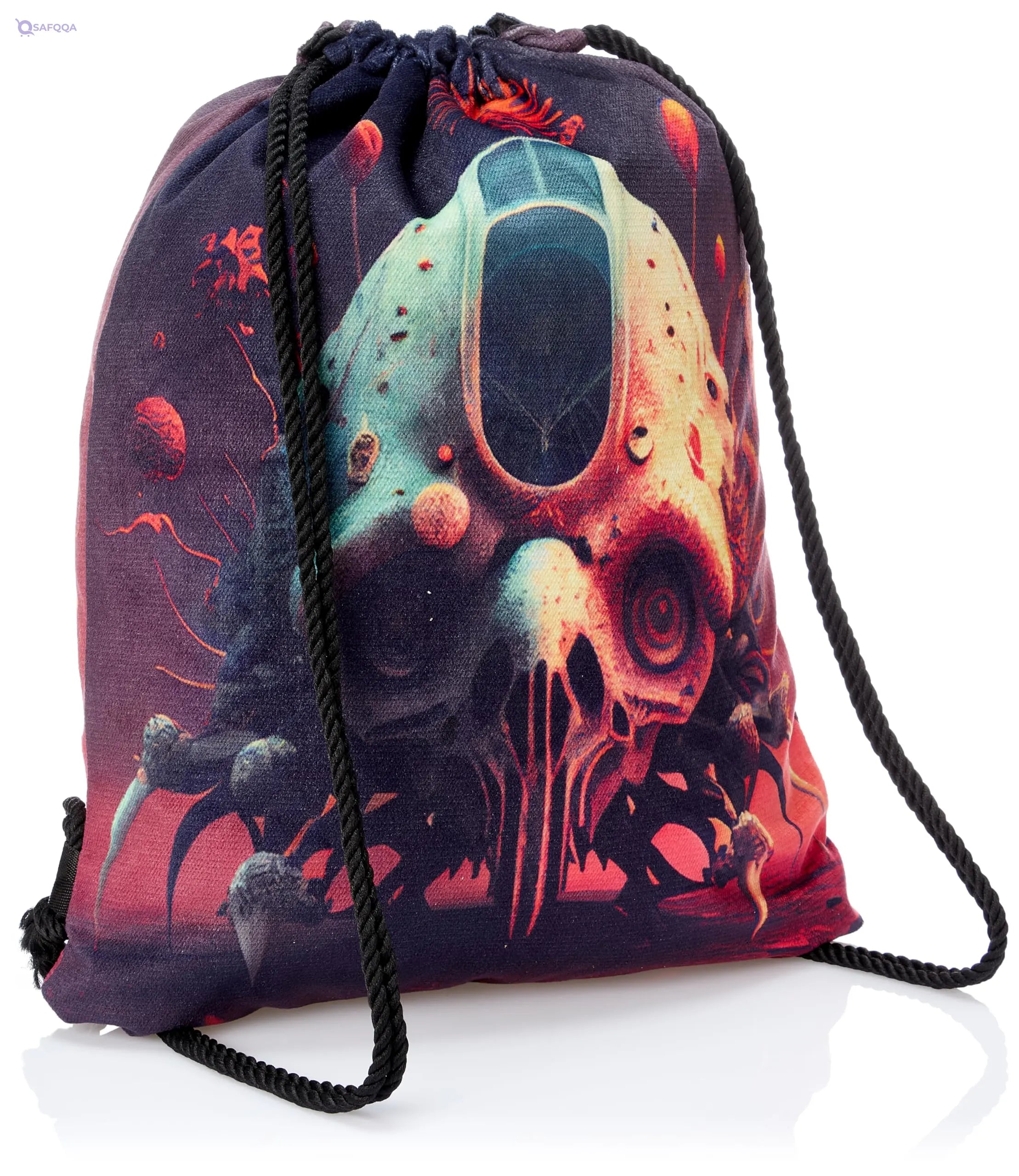 TAT DRAWSTRING BAG - 928, MultiColor, Large - Safqqa