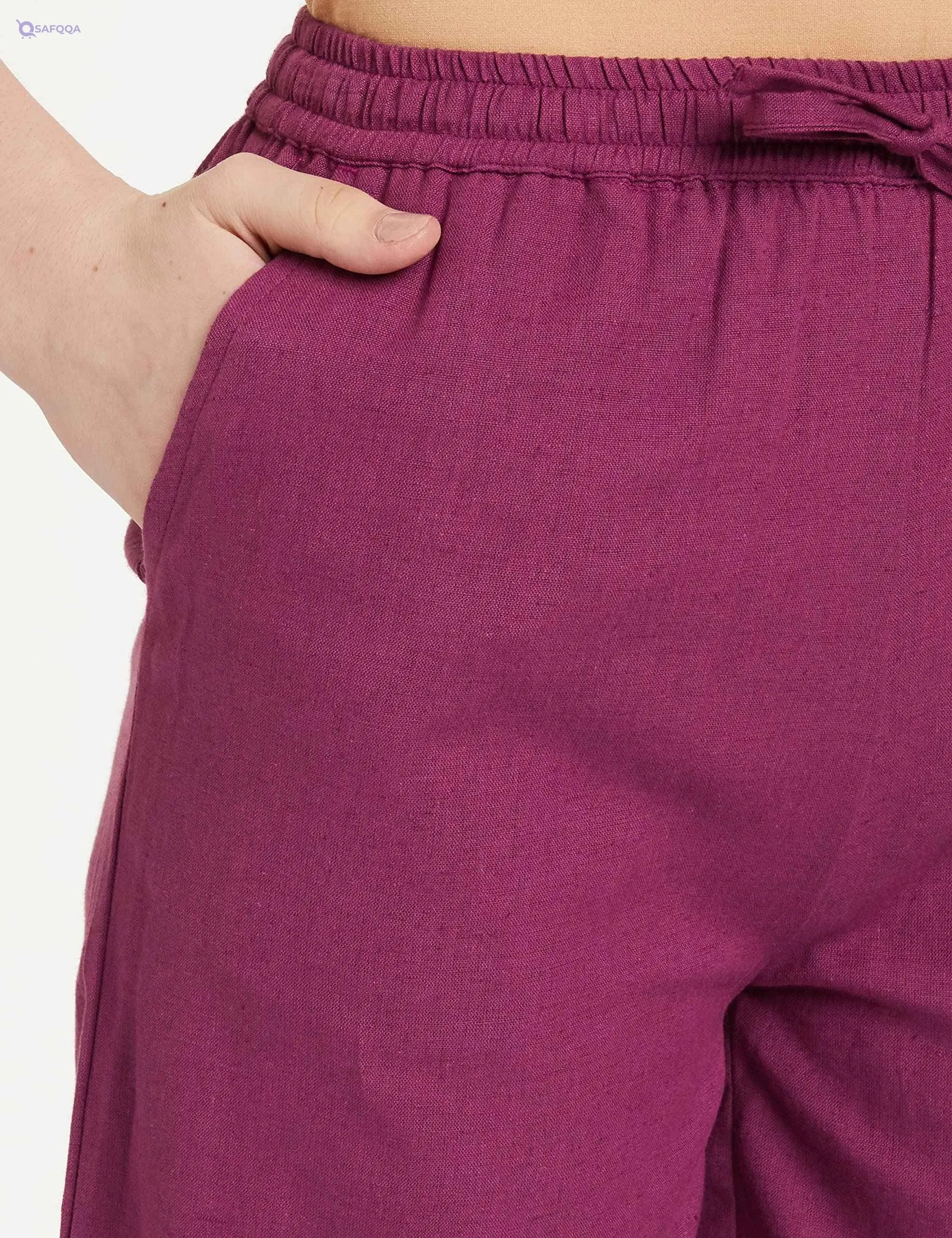 Amazon Brand – Tavasya Women’s Cotton Palazzo Bottom – Comfortable & Lightweight - Safqqa