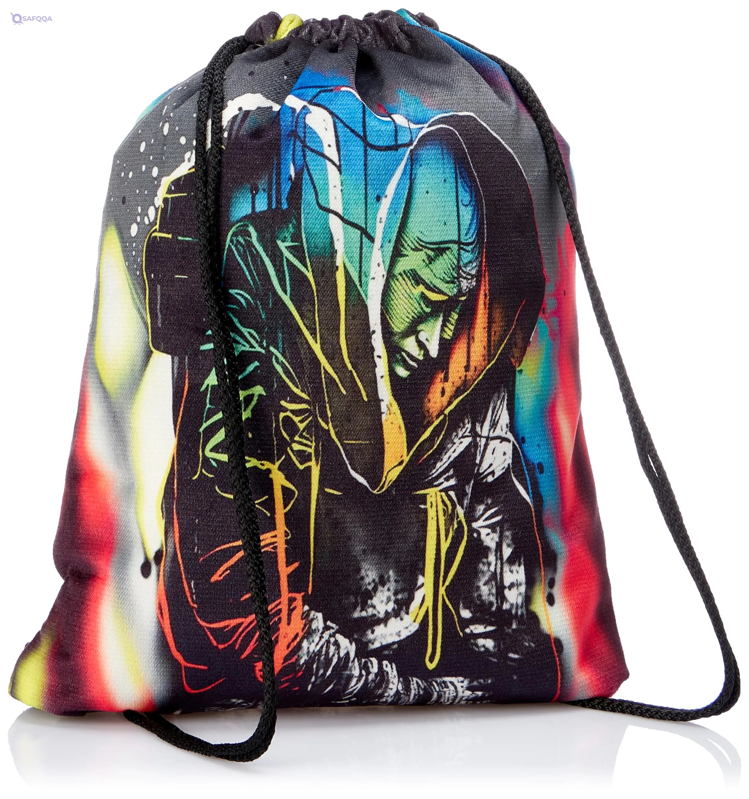 TAT DRAWSTRING BAG - 935, MultiColor, Large - Safqqa