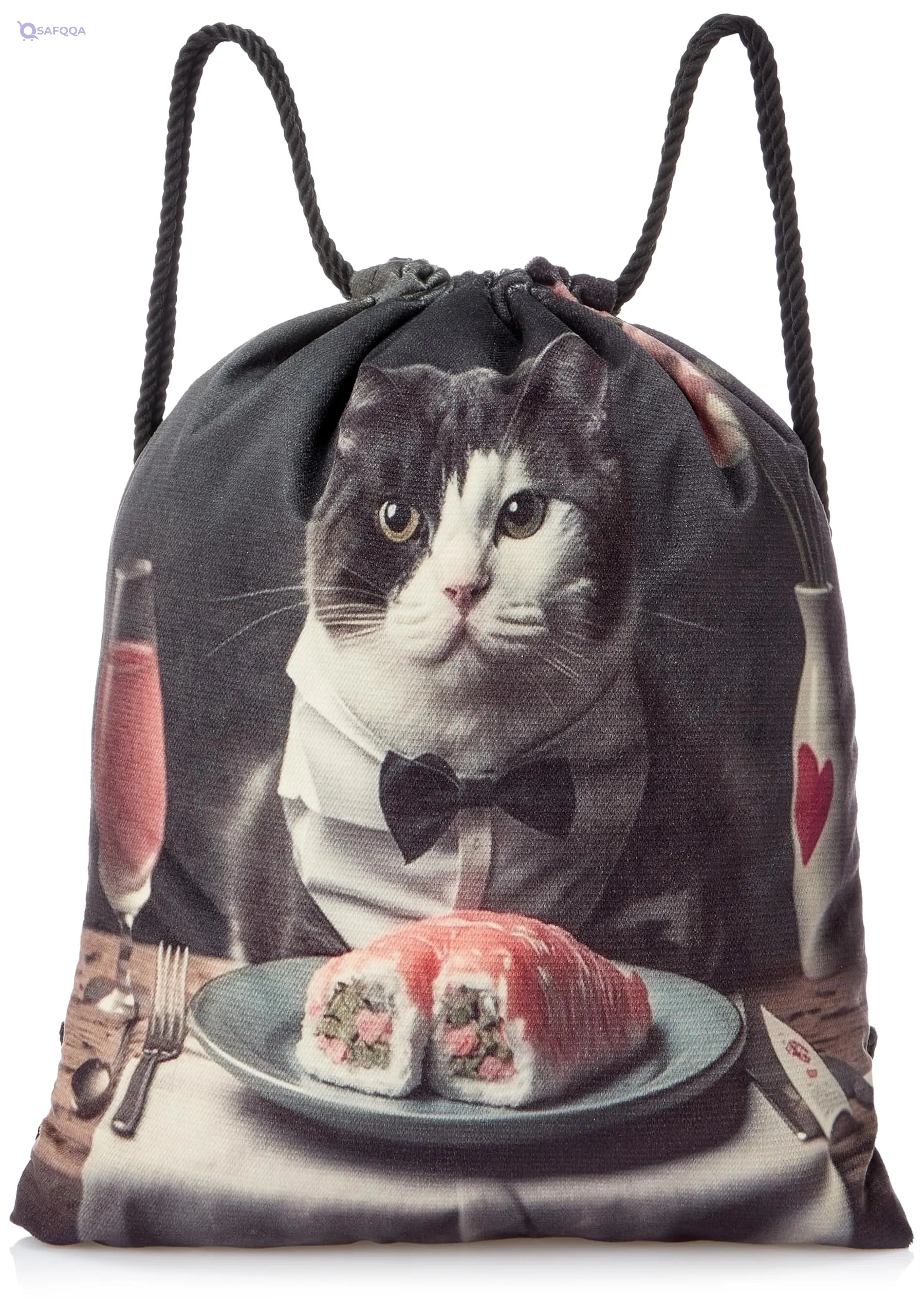 TAT DRAWSTRING BAG - 906, MultiColor, Large - Safqqa