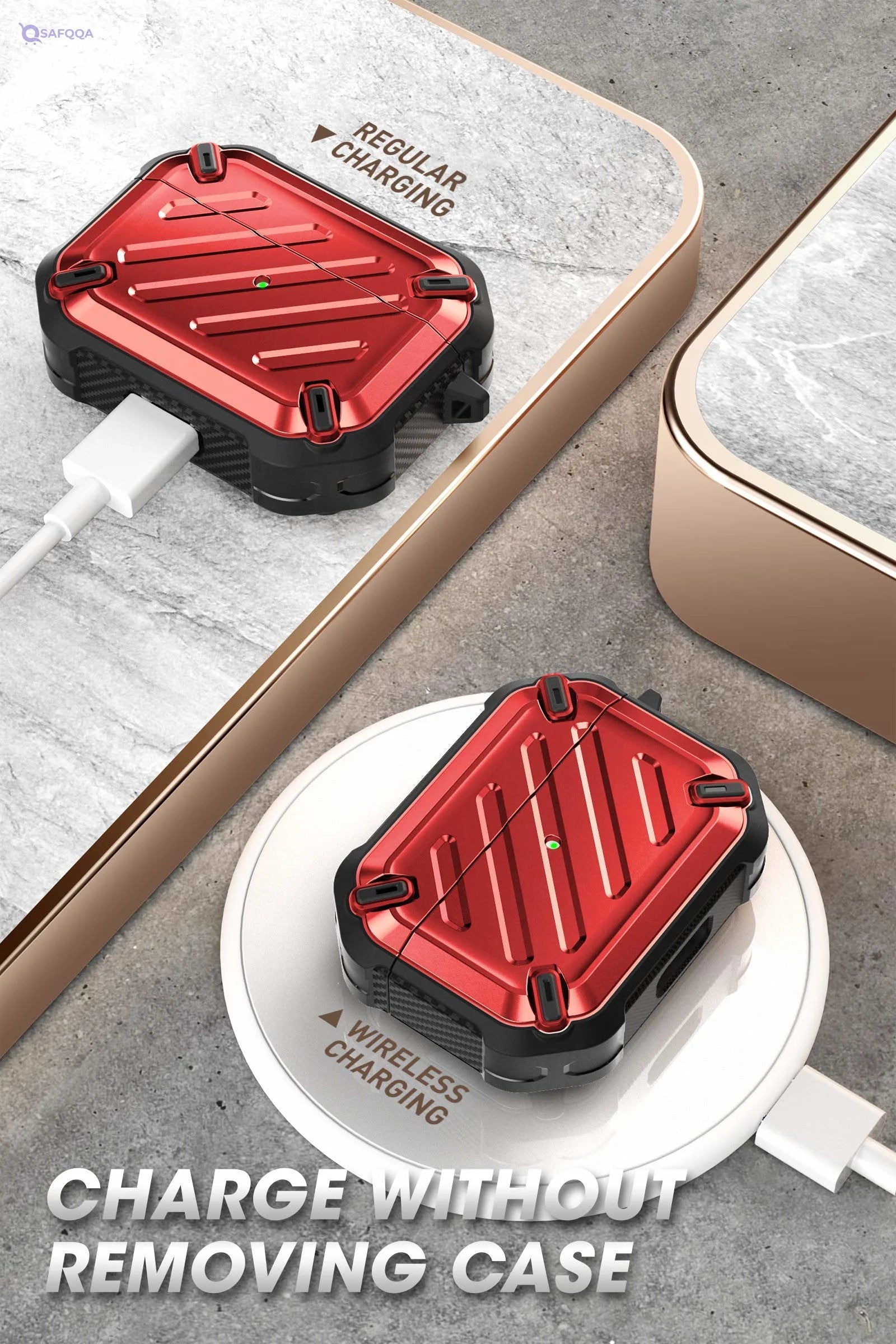 Supcase Cover Full protection designed for AirPods - Safqqa