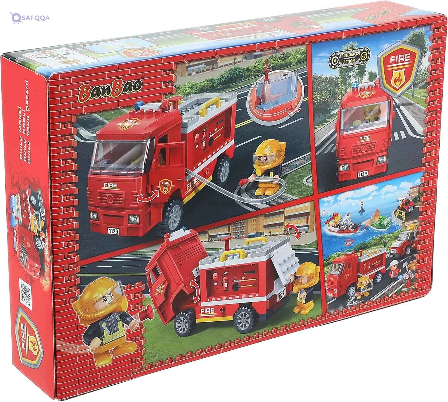 BanBao - Fire Series - Fire Truck (126 Pieces) - Safqqa Egypt