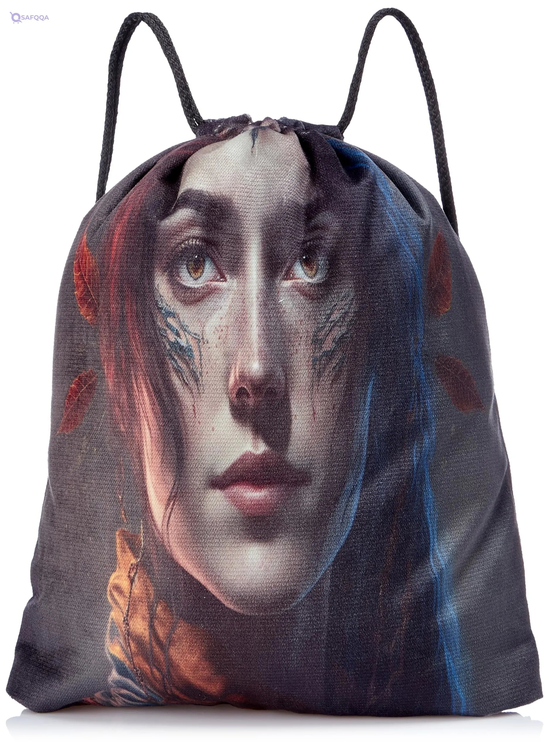 TAT DRAWSTRING BAG - 708, MultiColor, Large - Safqqa