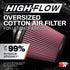 K&N 63-9025 Washable and Reusable Car Performance Intake Kit - Safqqa
