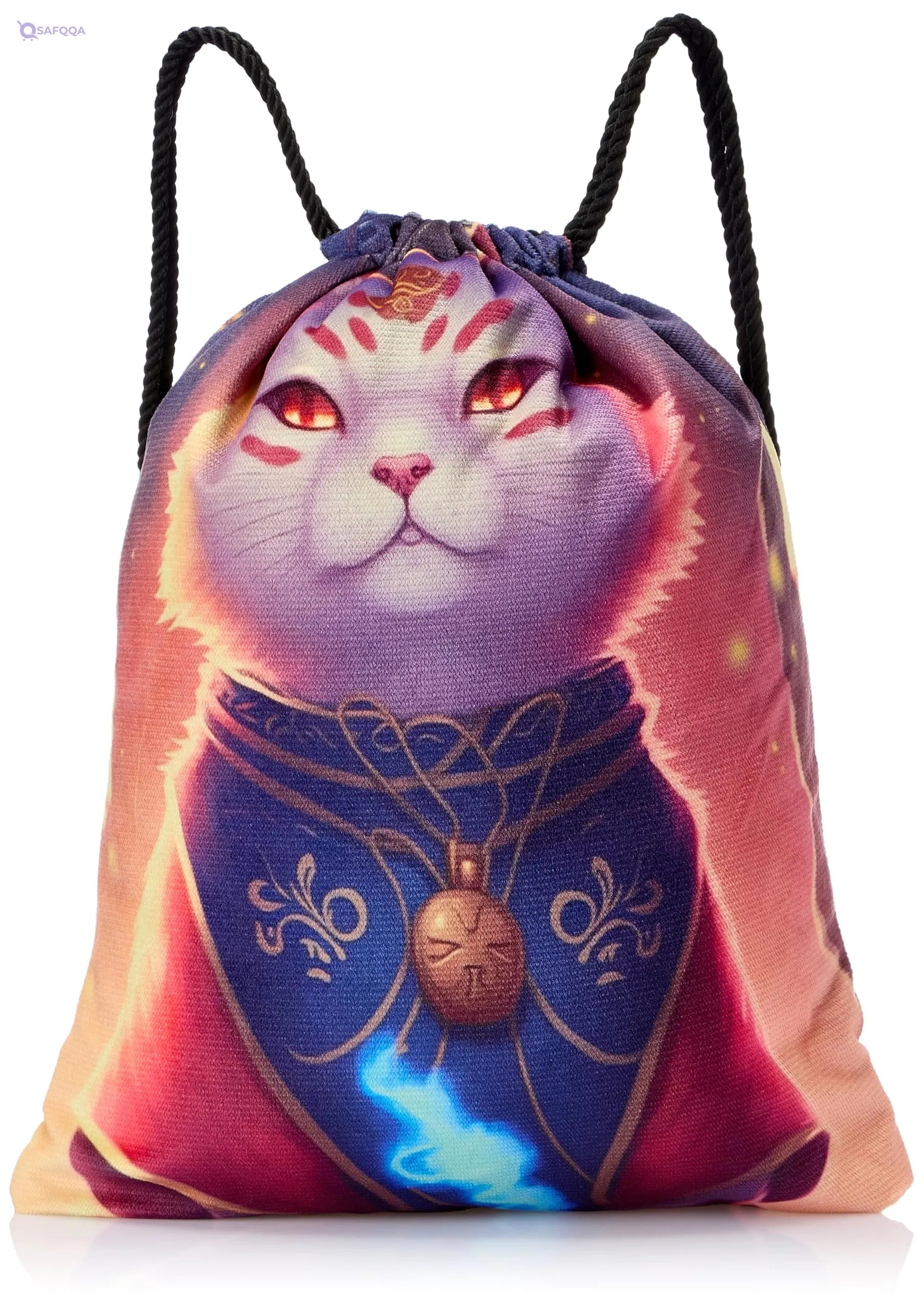 TAT DRAWSTRING BAG - 977, MultiColor, Large - Safqqa