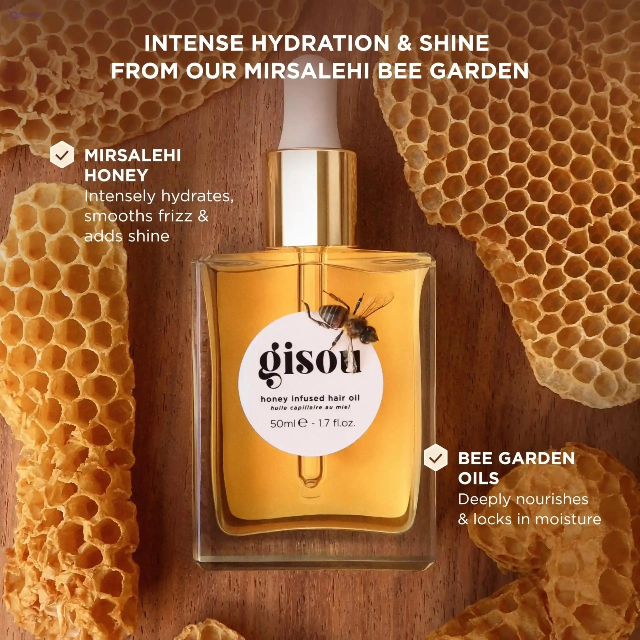 Gisou Honey Infused Hair Oil 50 ml - Safqqa