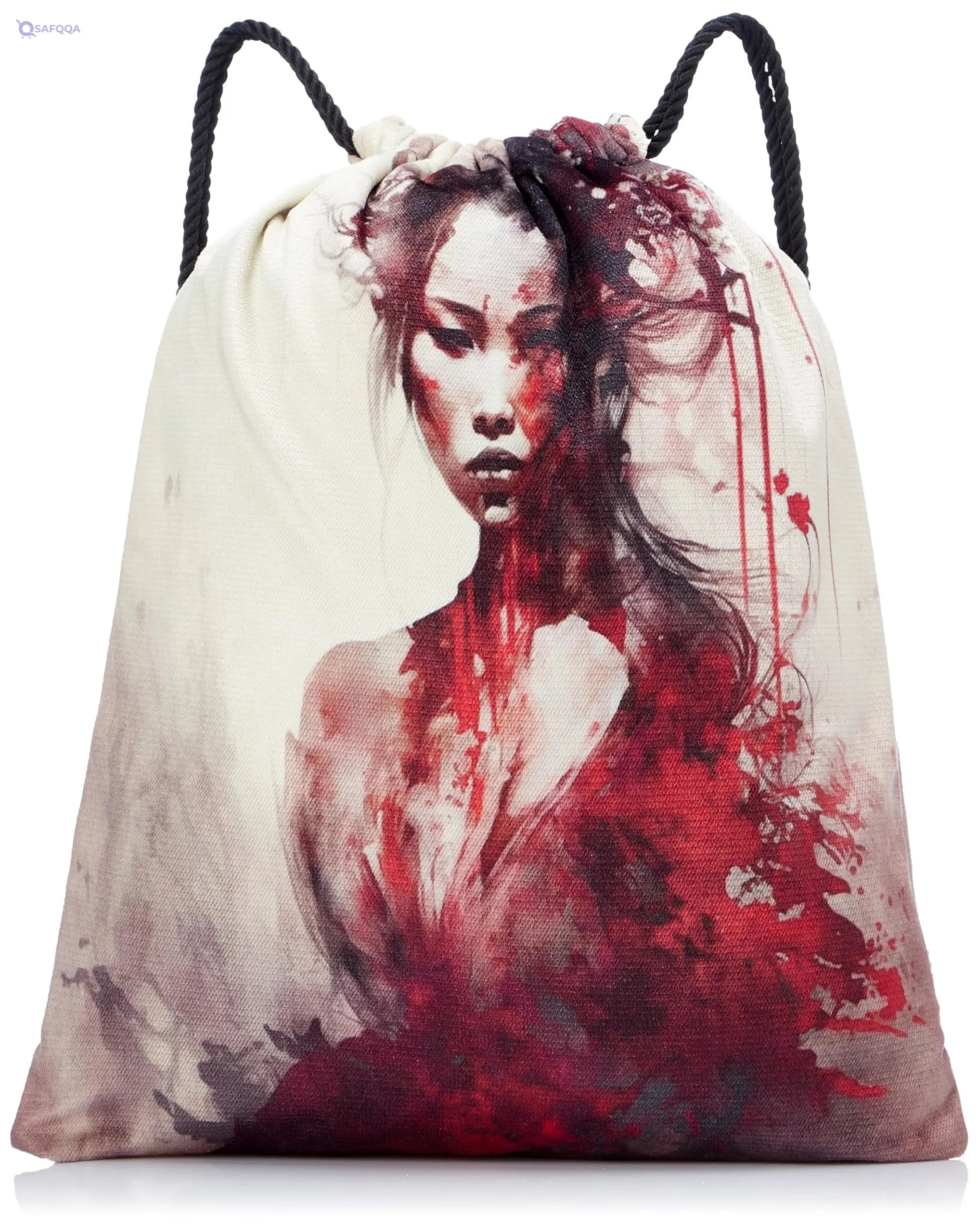 TAT DRAWSTRING BAG - 649, MultiColor, Large - Safqqa