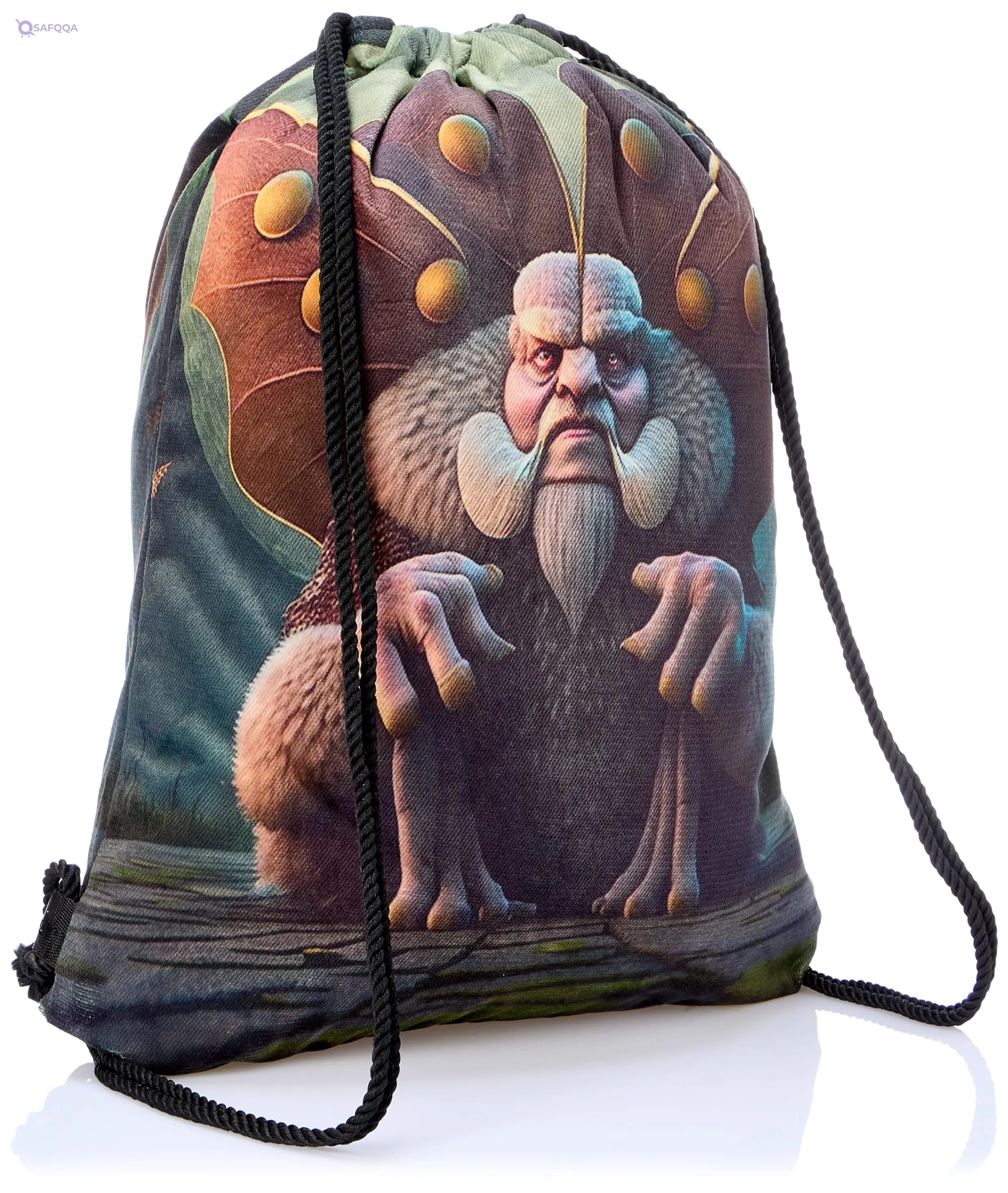 TAT DRAWSTRING BAG - 866, MultiColor, Large - Safqqa