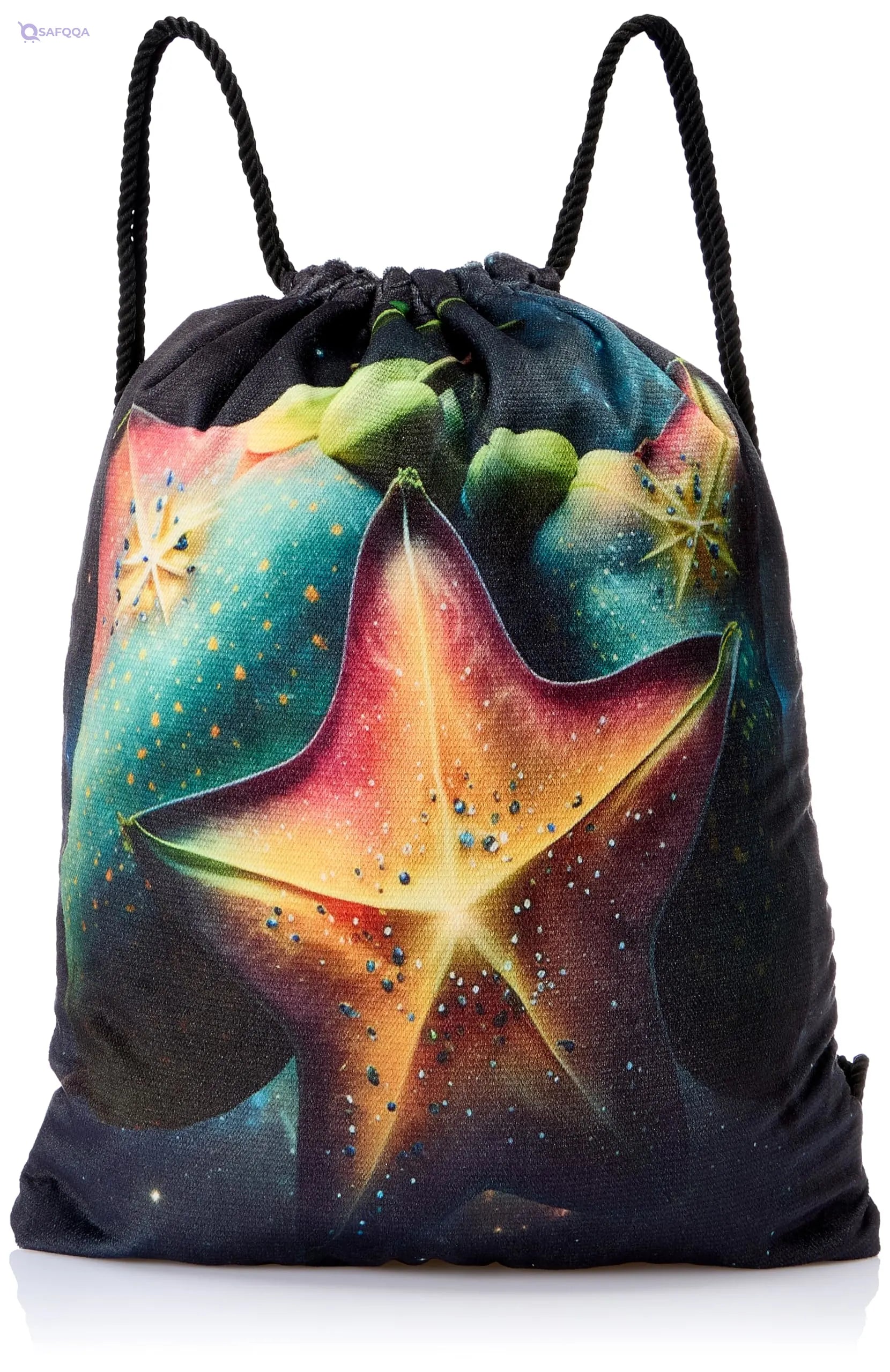 TAT DRAWSTRING BAG - 676, MultiColor, Large - Safqqa