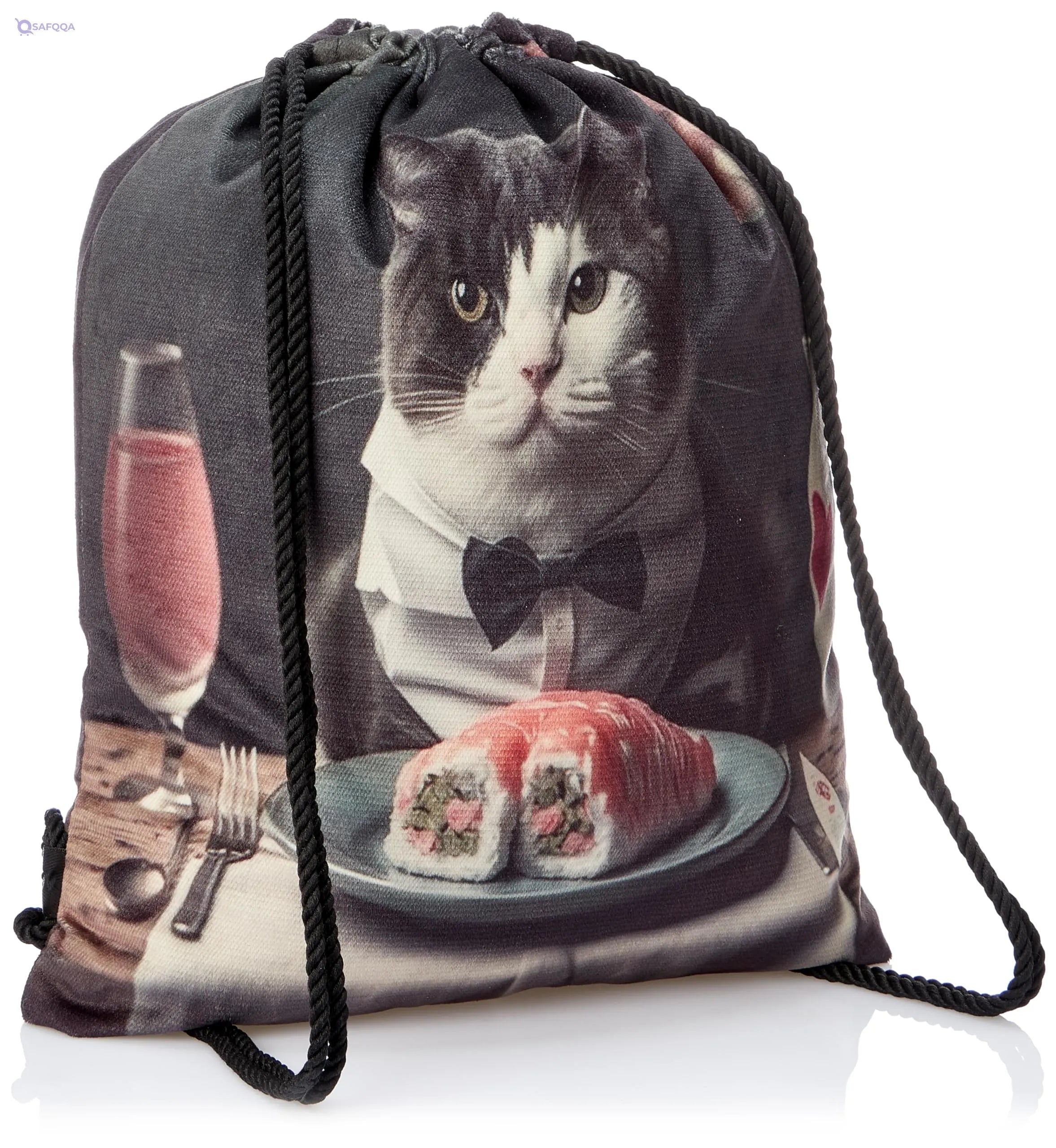 TAT DRAWSTRING BAG - 906, MultiColor, Large - Safqqa
