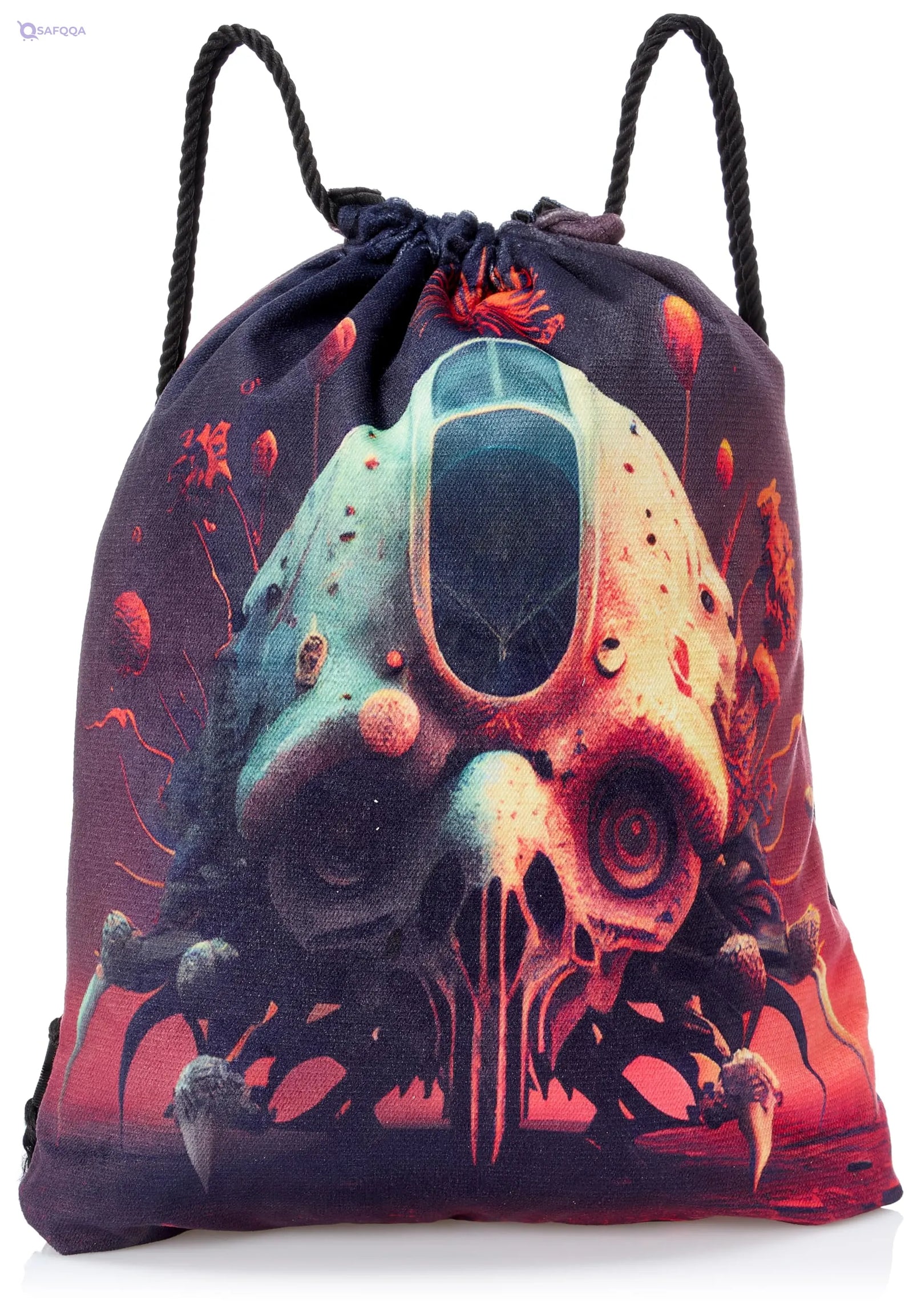 TAT DRAWSTRING BAG - 928, MultiColor, Large - Safqqa