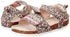 Sprox Leopard-Pattern Velcro-Strap Flat Sandals for Girls - Safqqa Egypt