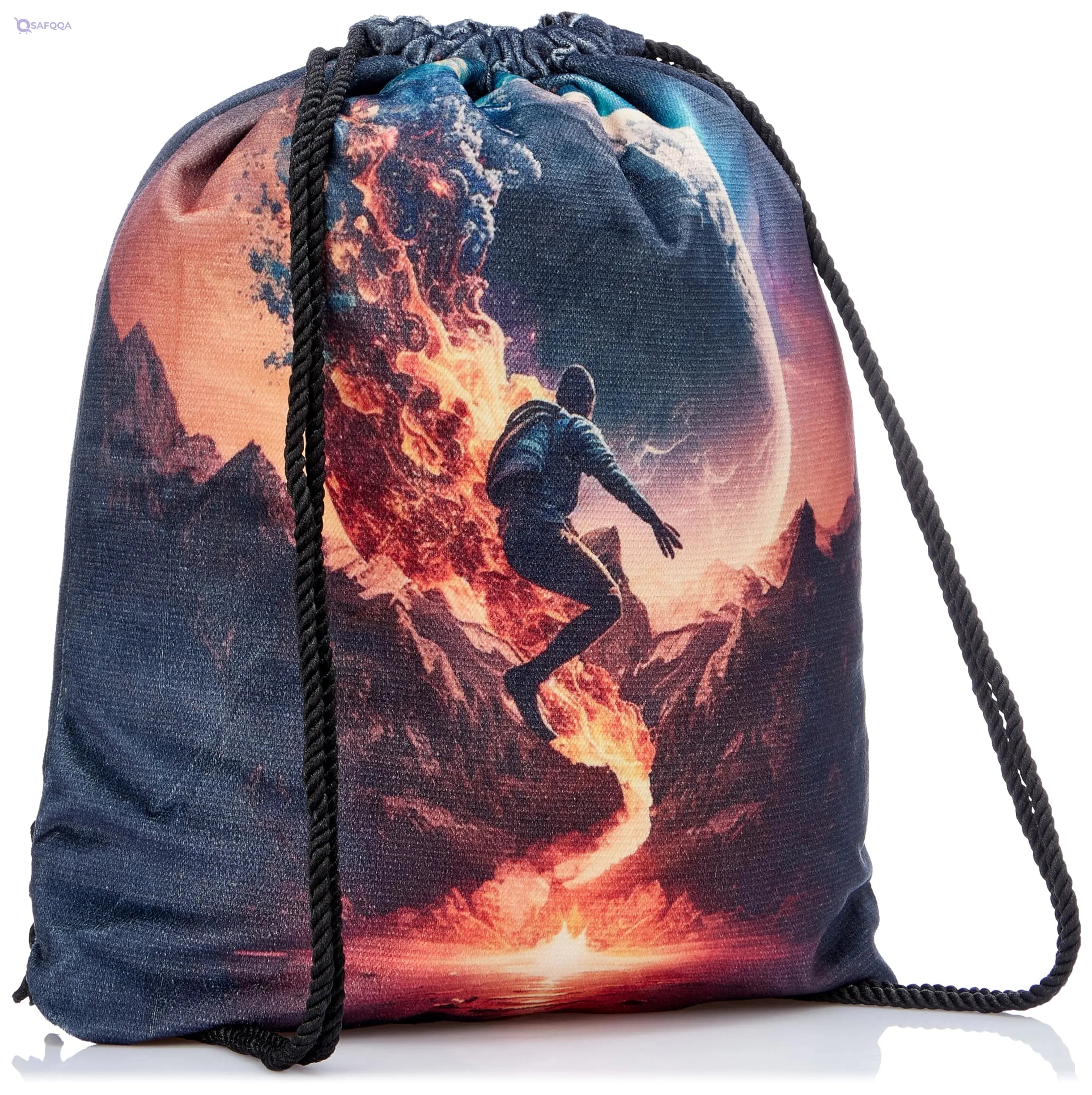 TAT DRAWSTRING BAG - 755, MultiColor, Large - Safqqa