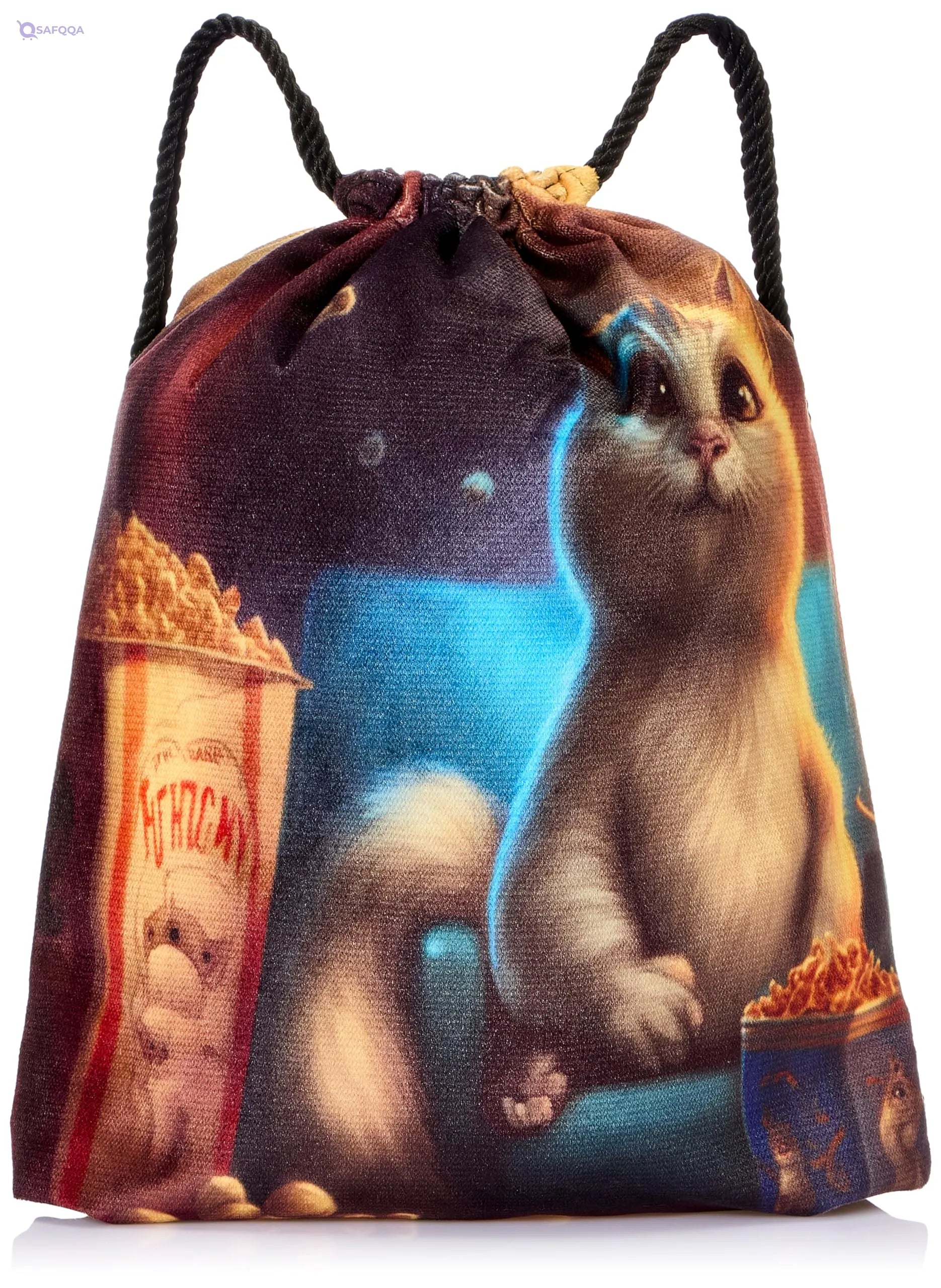 TAT DRAWSTRING BAG - 681, MultiColor, Large - Safqqa