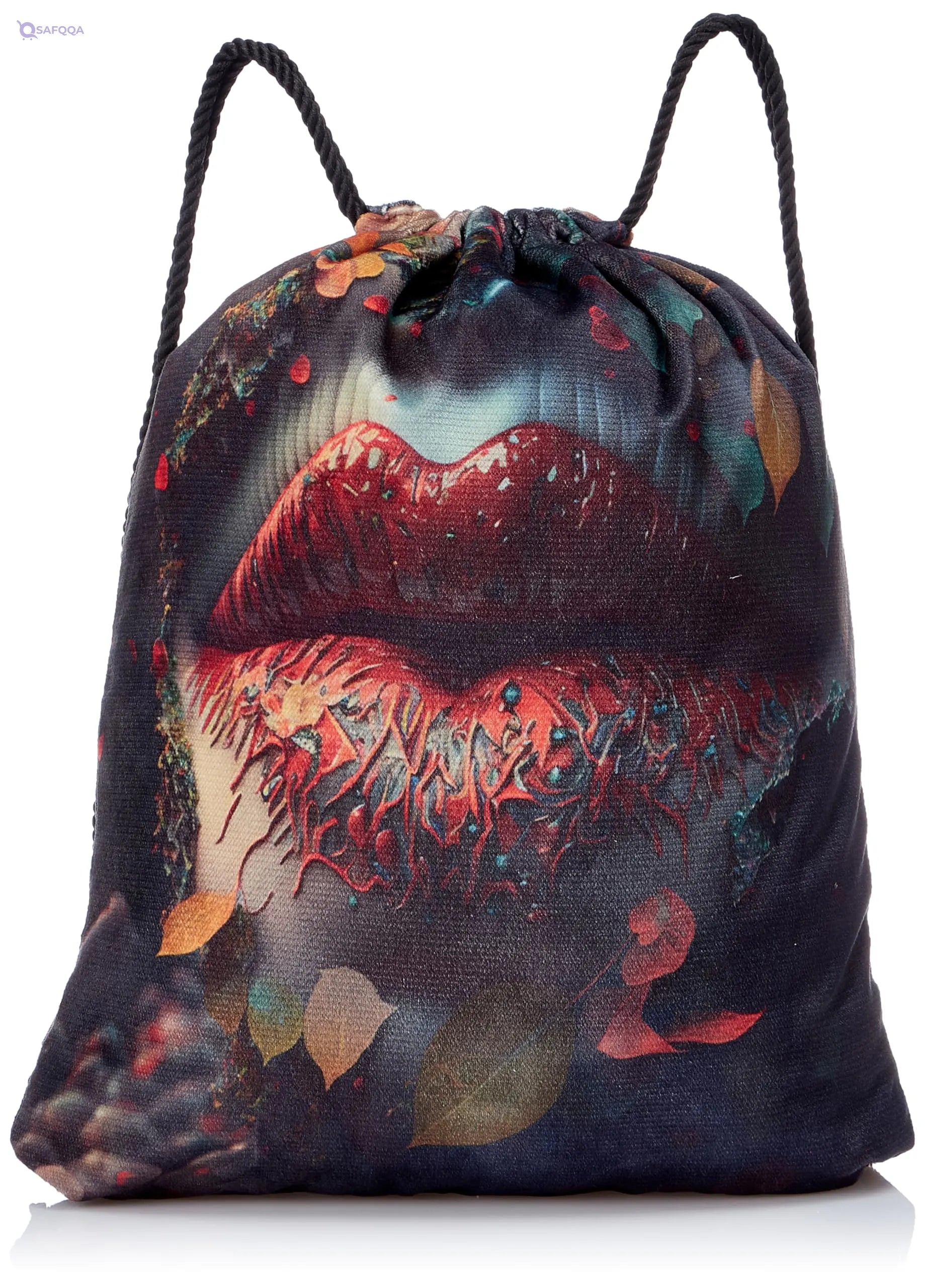 TAT DRAWSTRING BAG - 696, MultiColor, Large - Safqqa