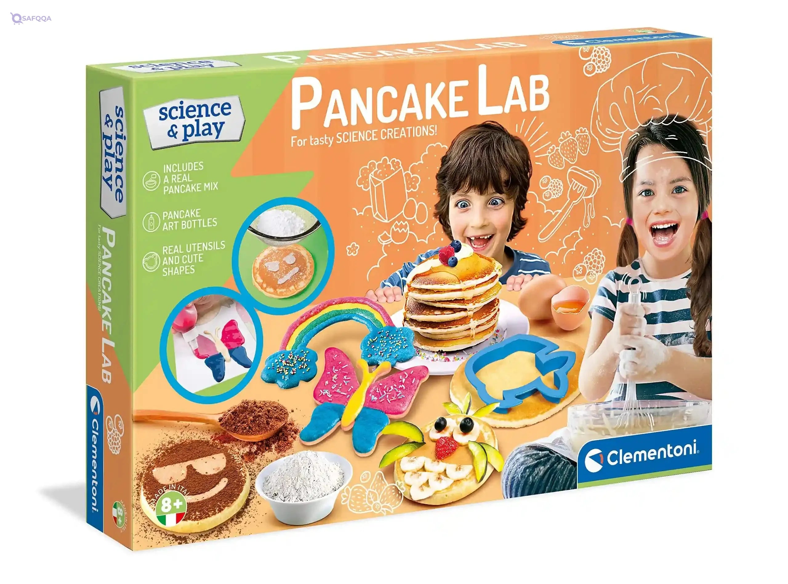Clementoni, 61742, science and play, pancakes lab, made in italy, science toy, laboratory and experiment kit for kids from 8 years old and older, english version - Safqqa Egypt