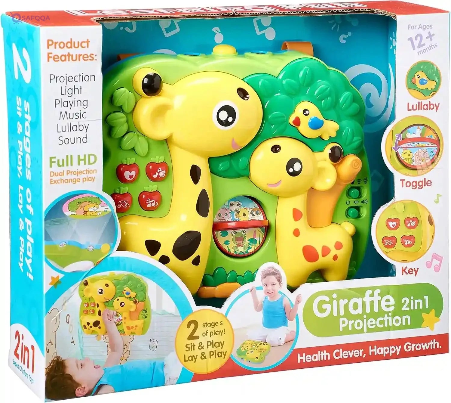 Five Star 2 In 1 Giraffe Projection for Kids - Safqqa Egypt