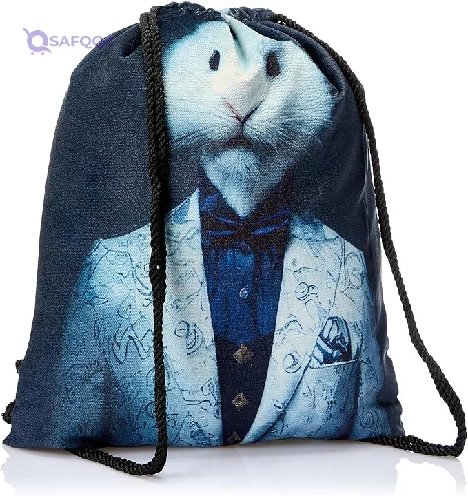 TAT Printed DRAWSTRING BAG,Lightweight and compact for daily use. - Safqqa