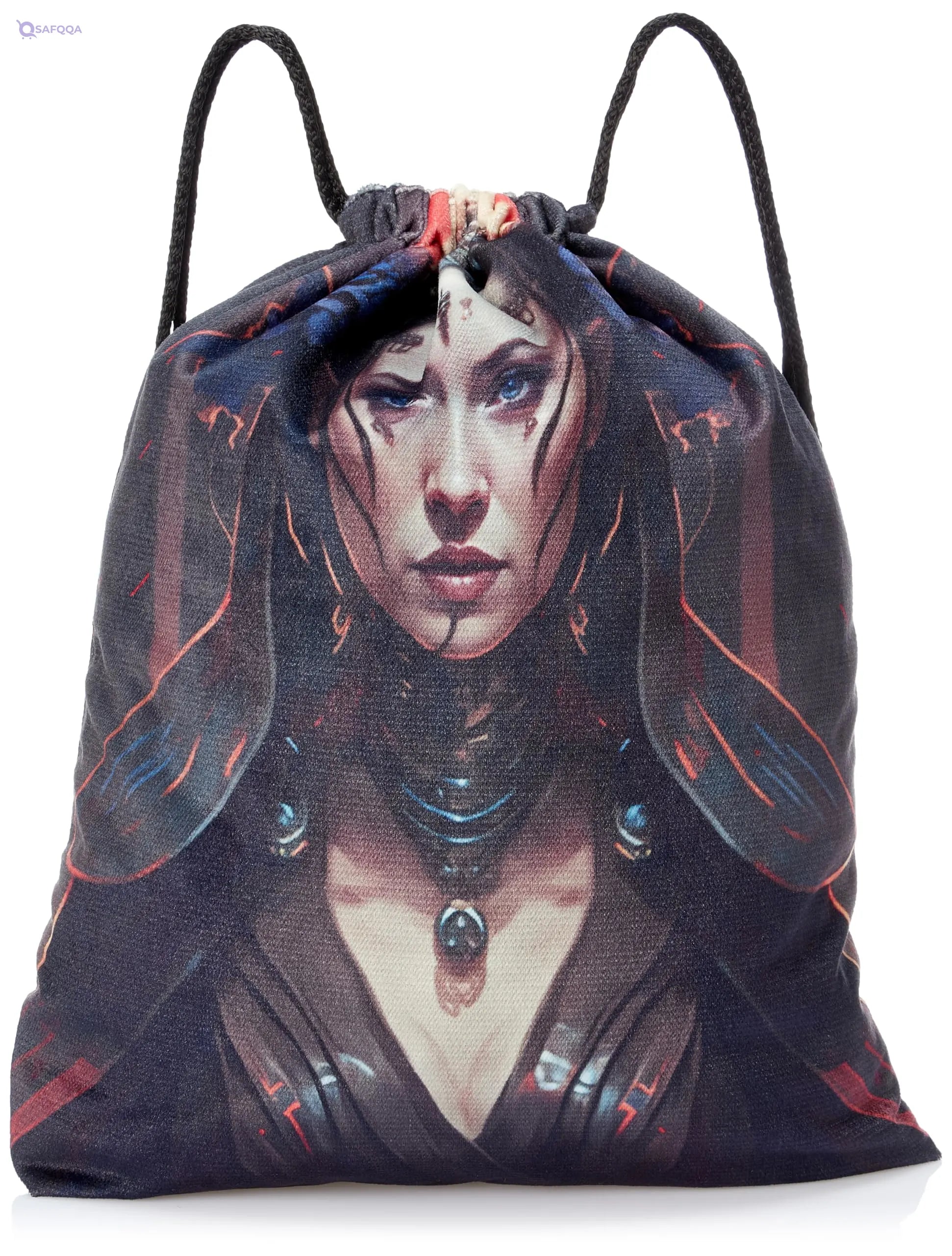 TAT DRAWSTRING BAG - 710, MultiColor, Large - Safqqa