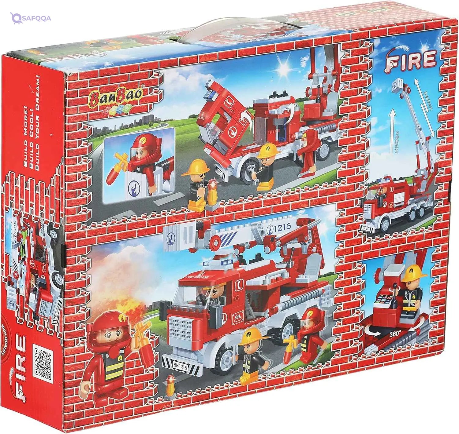BanBao - Fire Truck Building Kit (290 Pieces) - Safqqa Egypt