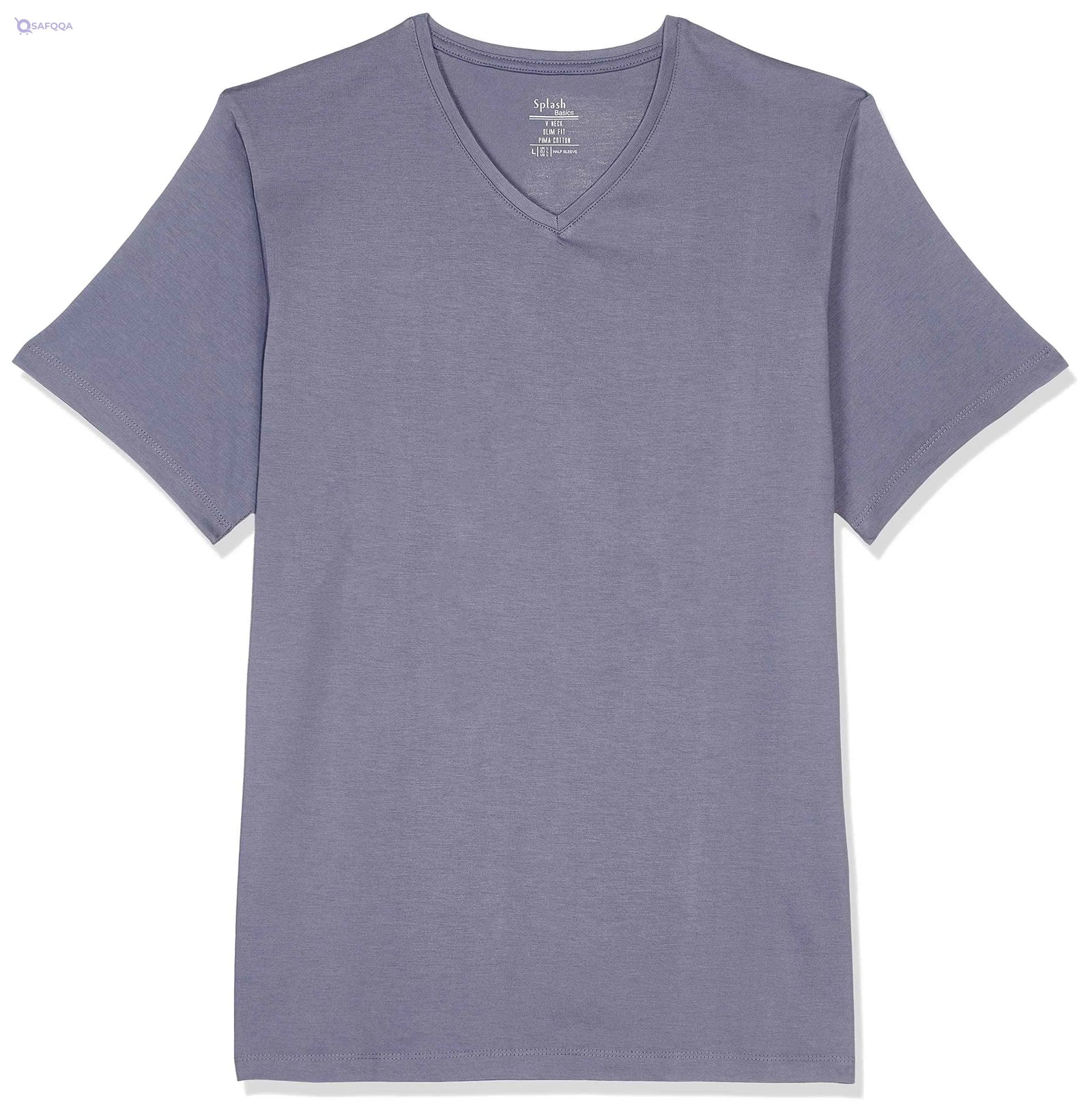 Splash mens 6202486 M H SL V NK T-Shirt - Safqqa Egypt