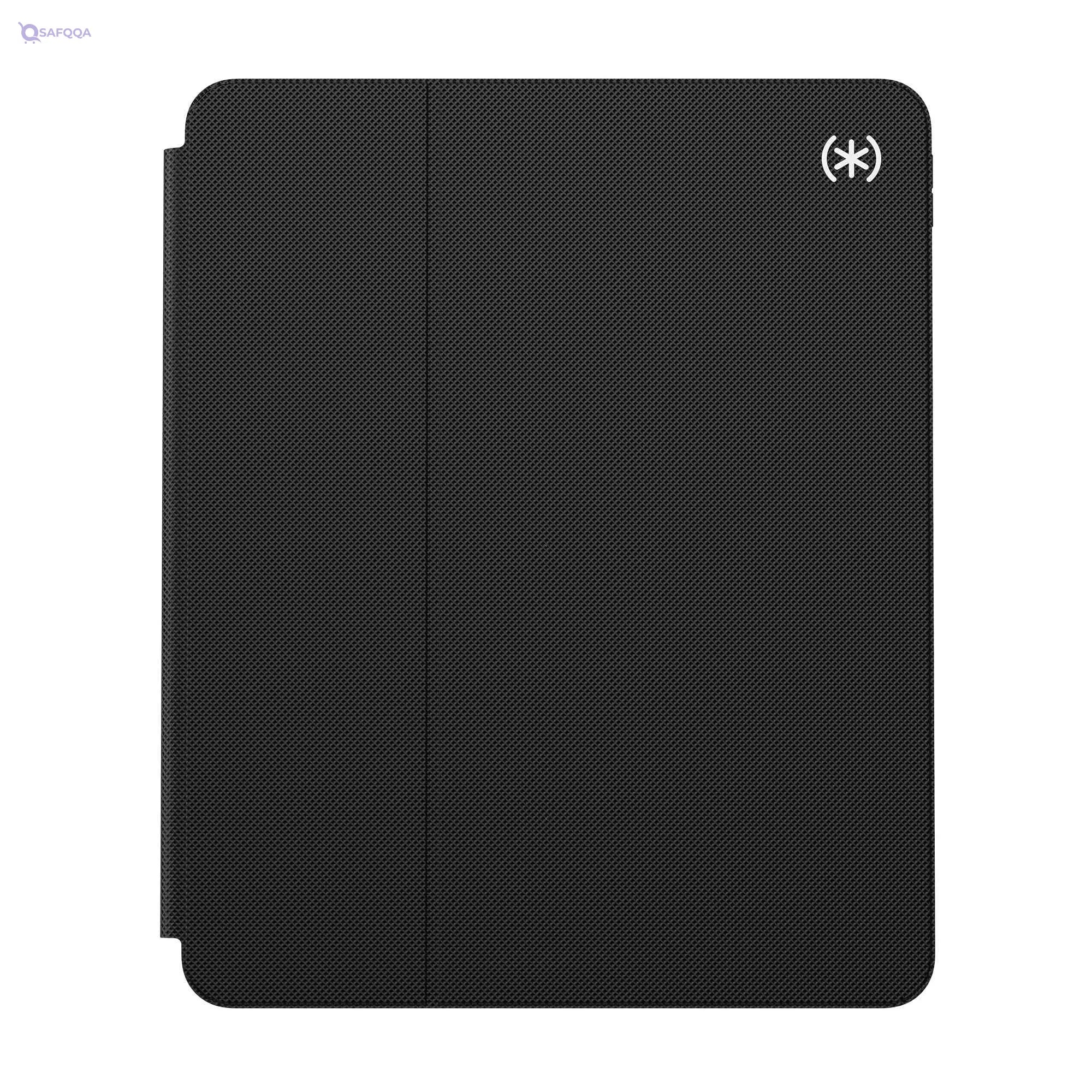 Speck Presidio PRO Folio Case for iPad 2021 / iPad Pro (2018–2020) 12.9-Inch – Black, Microban Protection - Safqqa