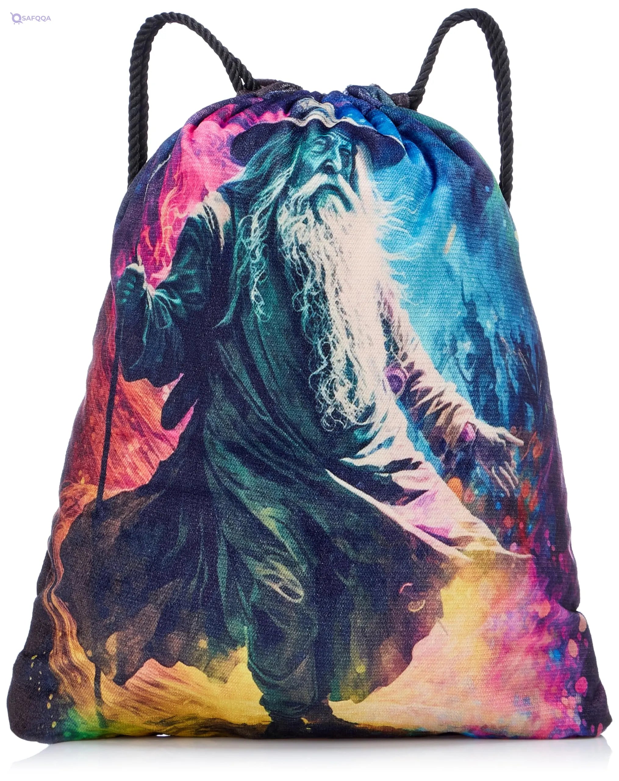 TAT DRAWSTRING BAG - 870, MultiColor, Large - Safqqa