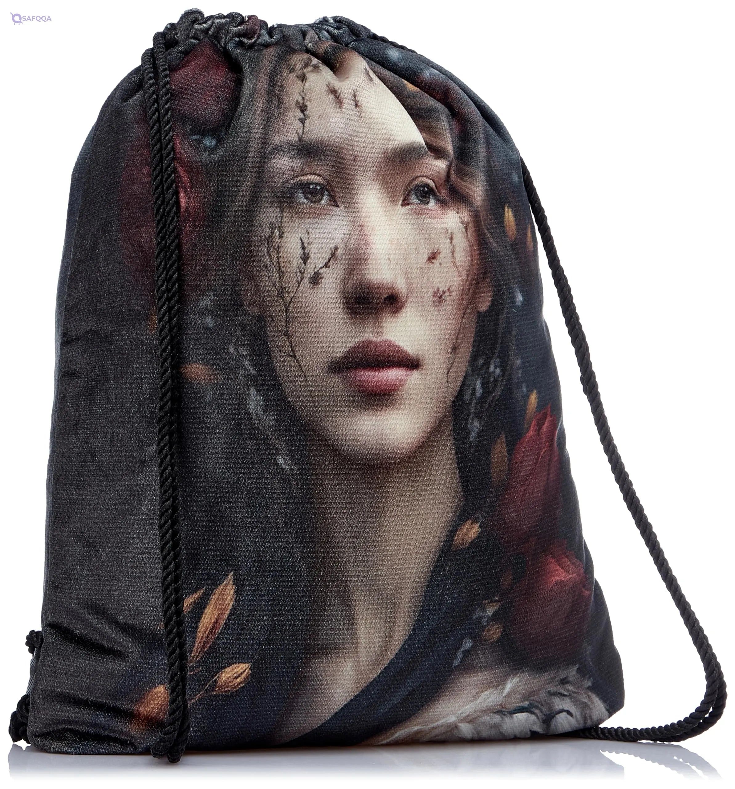 TAT DRAWSTRING BAG - 582, MultiColor, Large - Safqqa