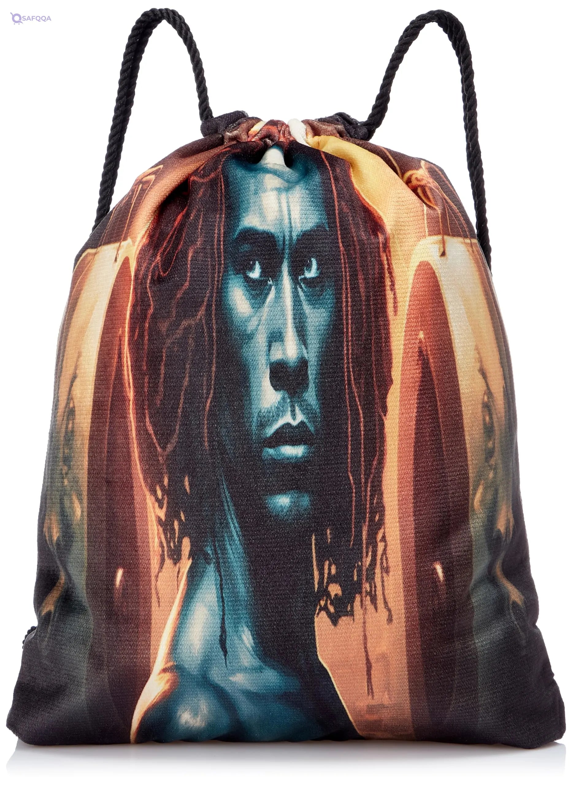 TAT DRAWSTRING BAG - 801, MultiColor, Large - Safqqa