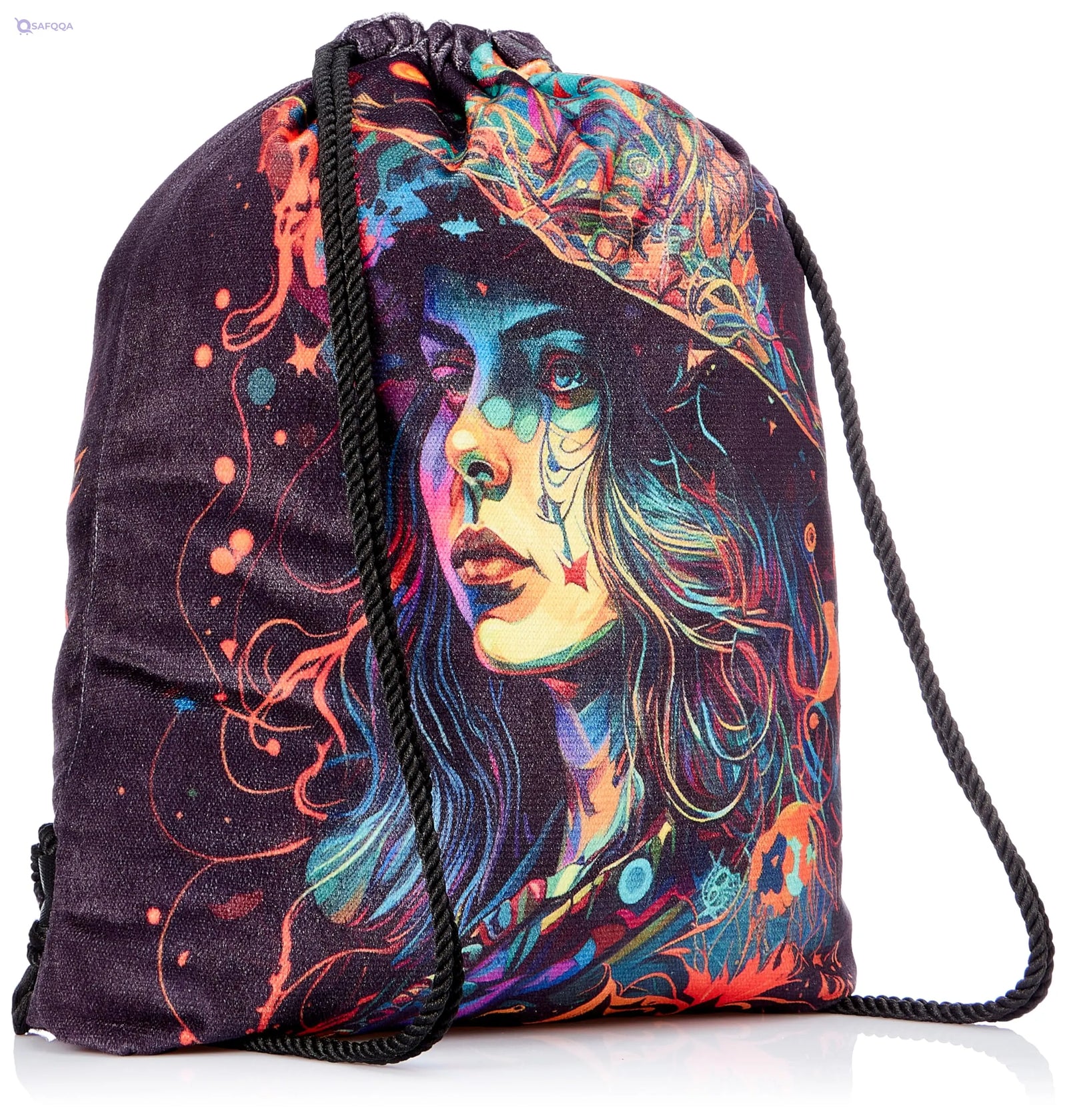 TAT DRAWSTRING BAG - 670, MultiColor, Large - Safqqa
