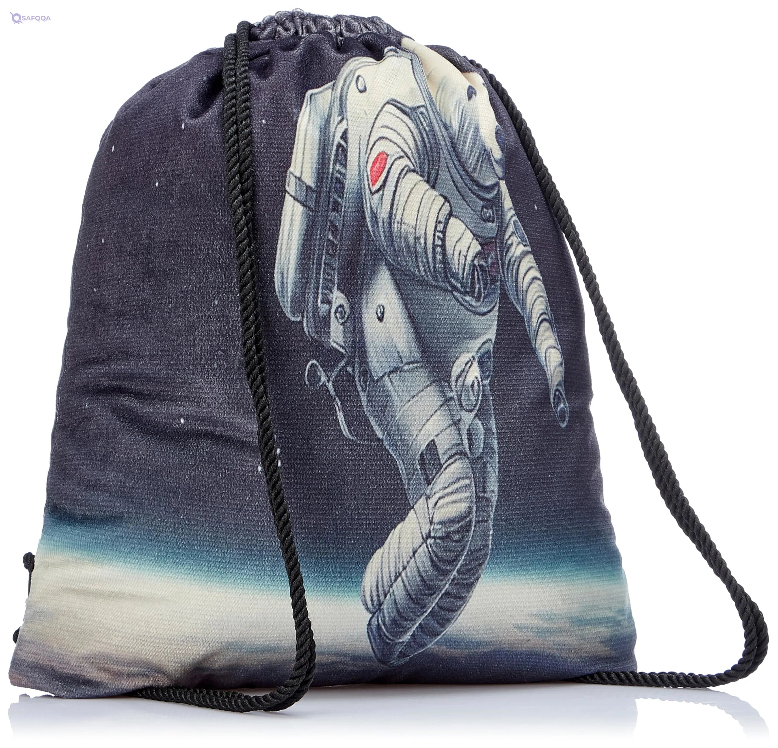 TAT DRAWSTRING BAG - 729, MultiColor, Large - Safqqa