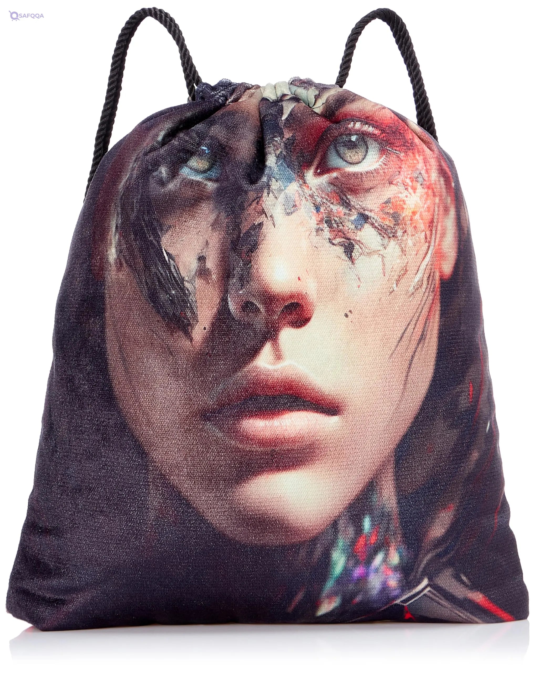 TAT DRAWSTRING BAG - 647, MultiColor, Large - Safqqa