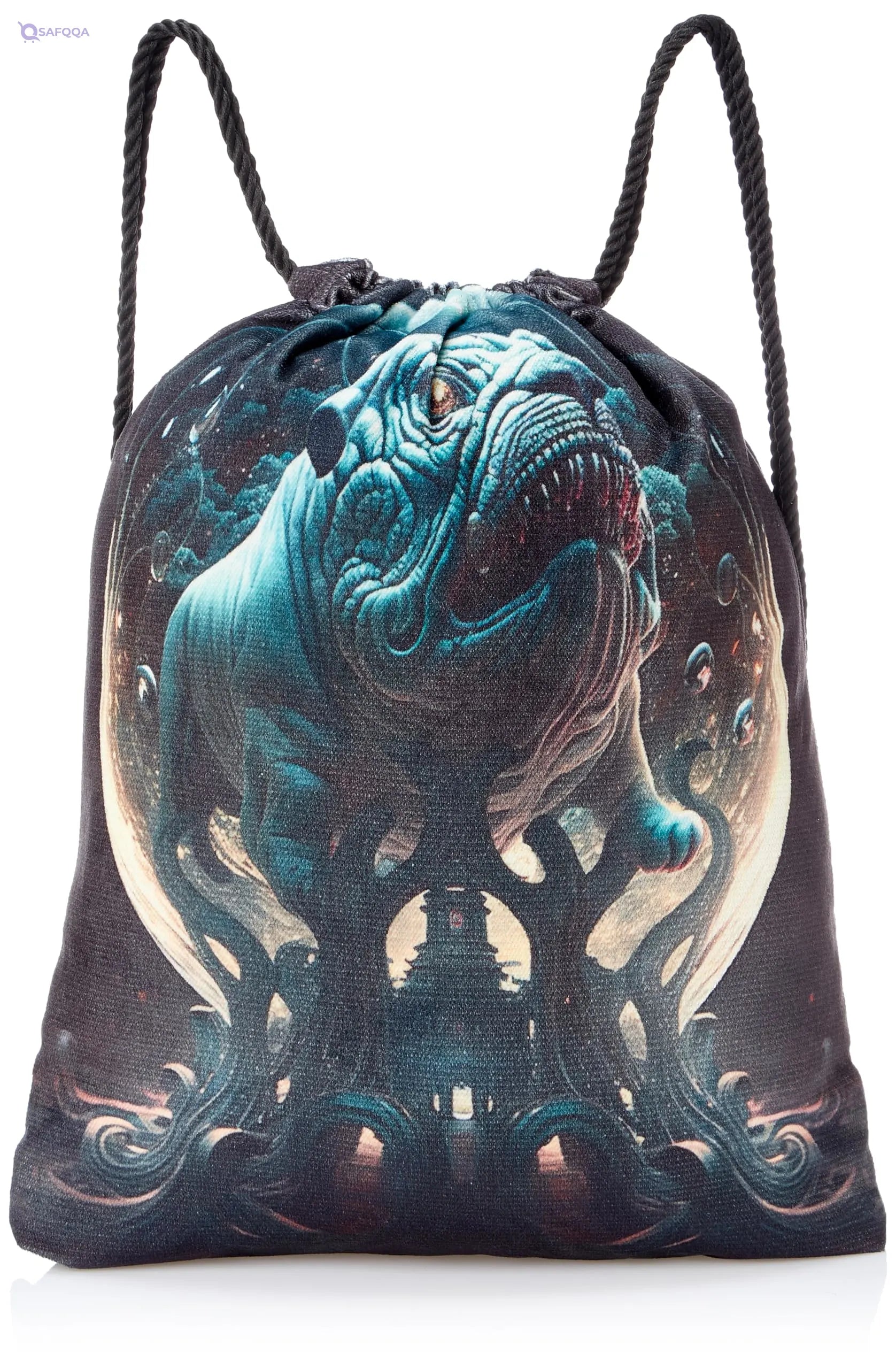 TAT DRAWSTRING BAG - 746, MultiColor, Large - Safqqa