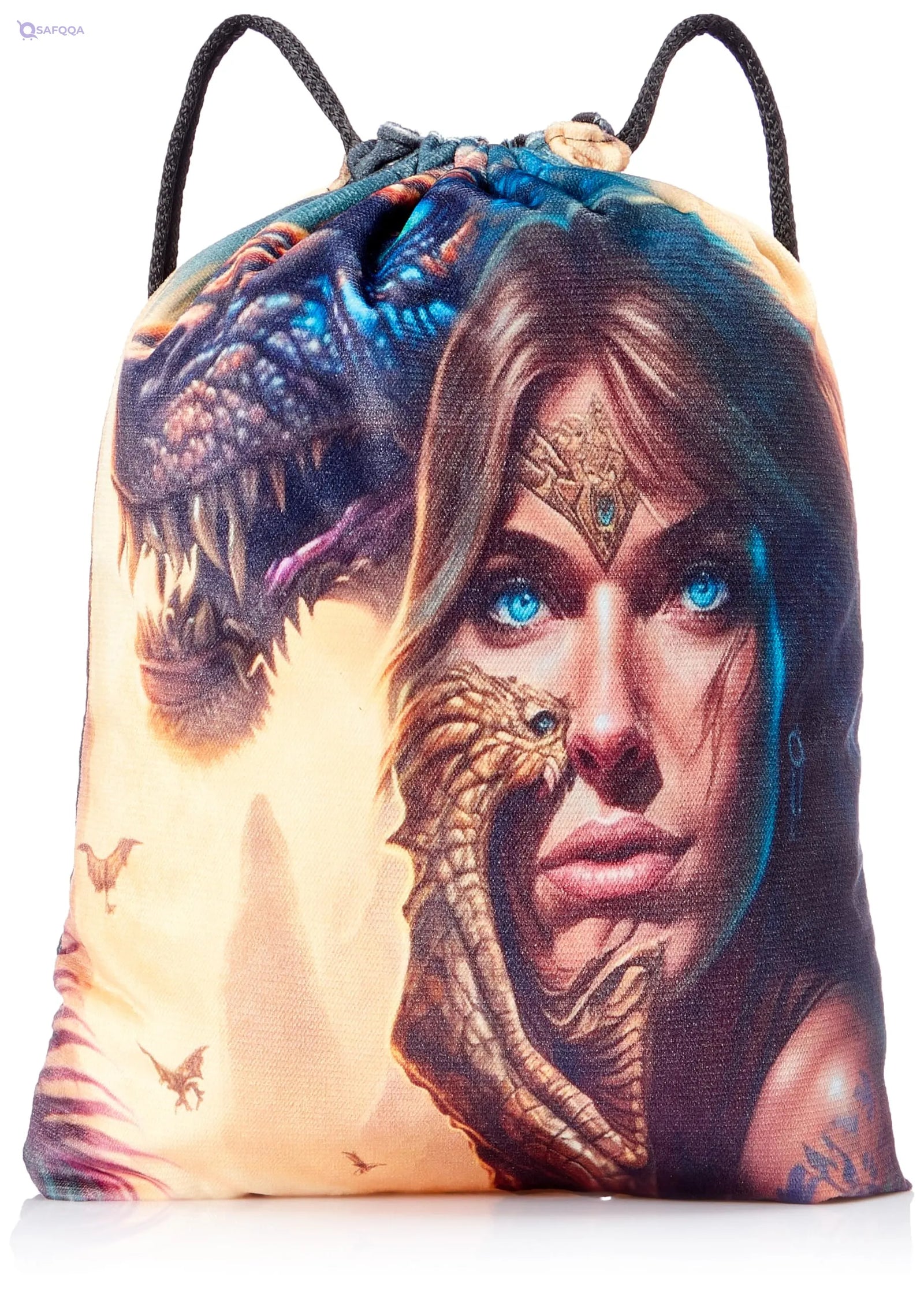TAT DRAWSTRING BAG - 566, MultiColor, Large - Safqqa