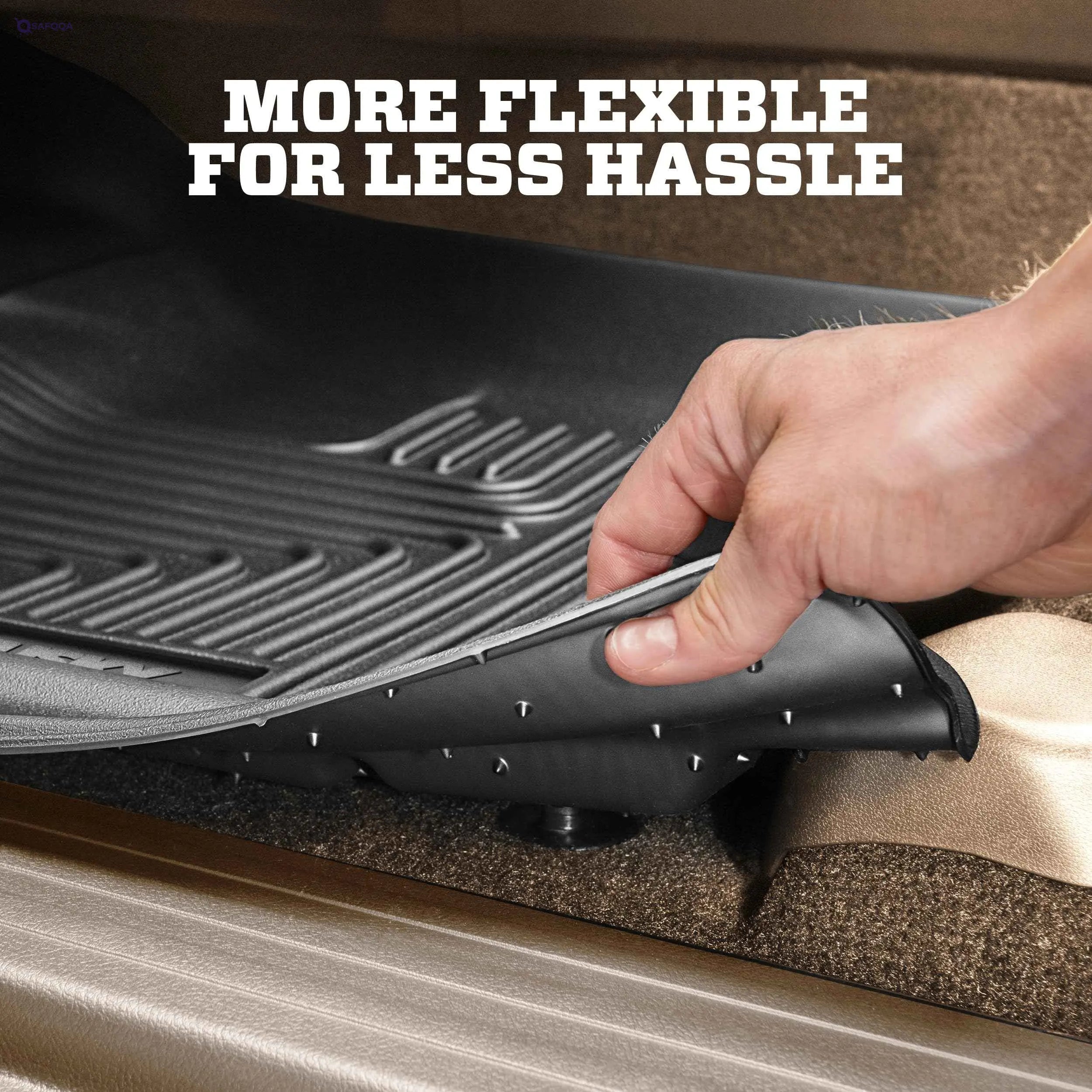 Husky Liners Weatherbeater | Fits 2019-2021 Hyundai Tucson, Fits 2017-2022 Kia Sportage, Front & 2nd Row Liners - Black, 3 pc. | 99891 - Safqqa