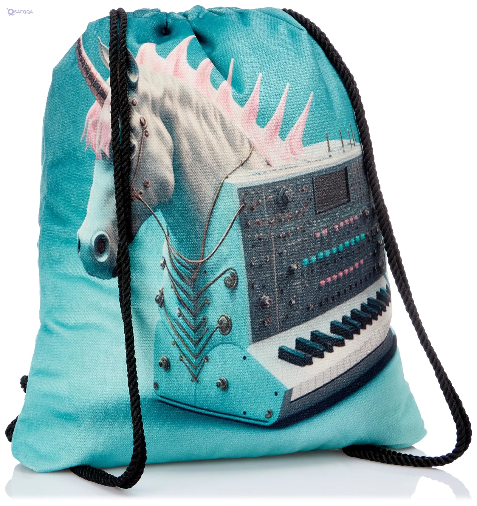 TAT DRAWSTRING BAG - 662, MultiColor, Large - Safqqa