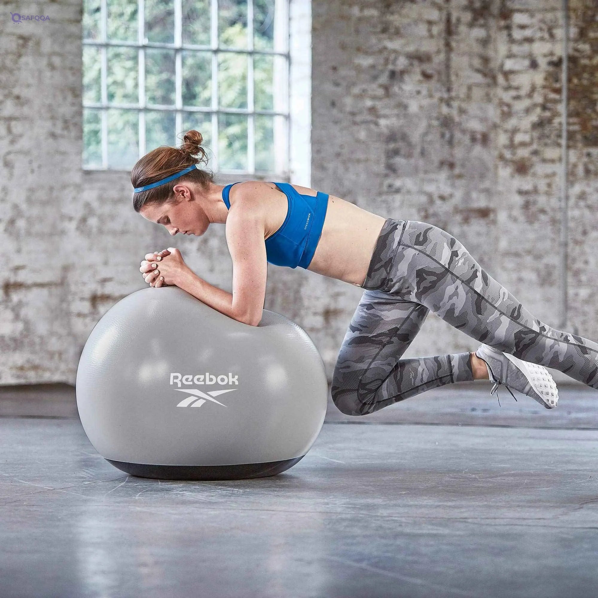 Reebok Unisex's Stability Gymball-75cm, Grey - Safqqa Egypt