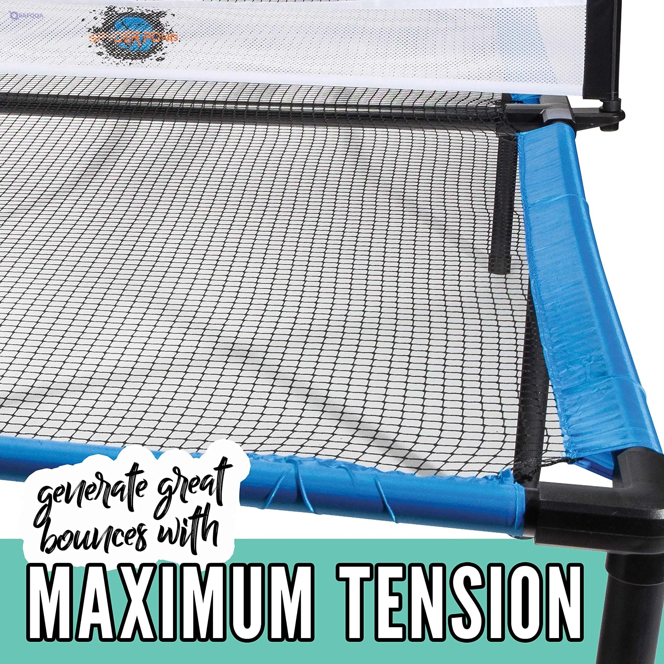 Franklin Sports Spyder Pong Tennis - Table Tennis, Volleyball And 4-Square Outdoor Game Indoor Or For Kids Includes Net, Table, Paddles Ball - Safqqa
